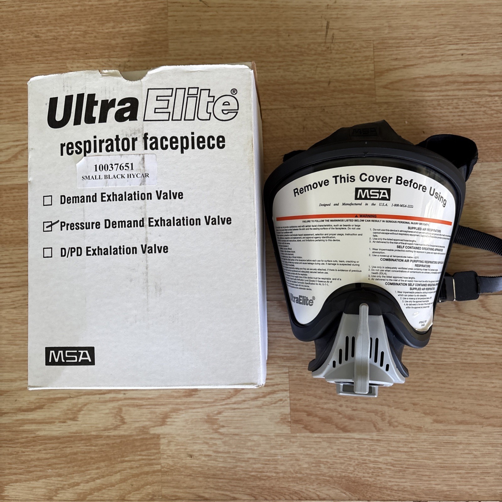 MSA Ultra  Elite  Respirator  Face Piece Black  Size : SMALL 10037651