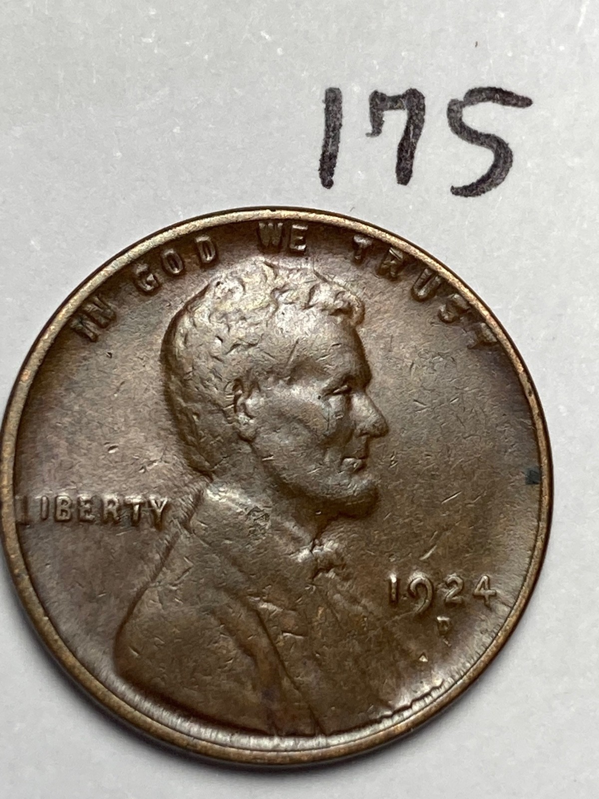1924-D LINCOLN WHEAT CENT, \ 1924-D LINCOLN WHEAT CENT, \