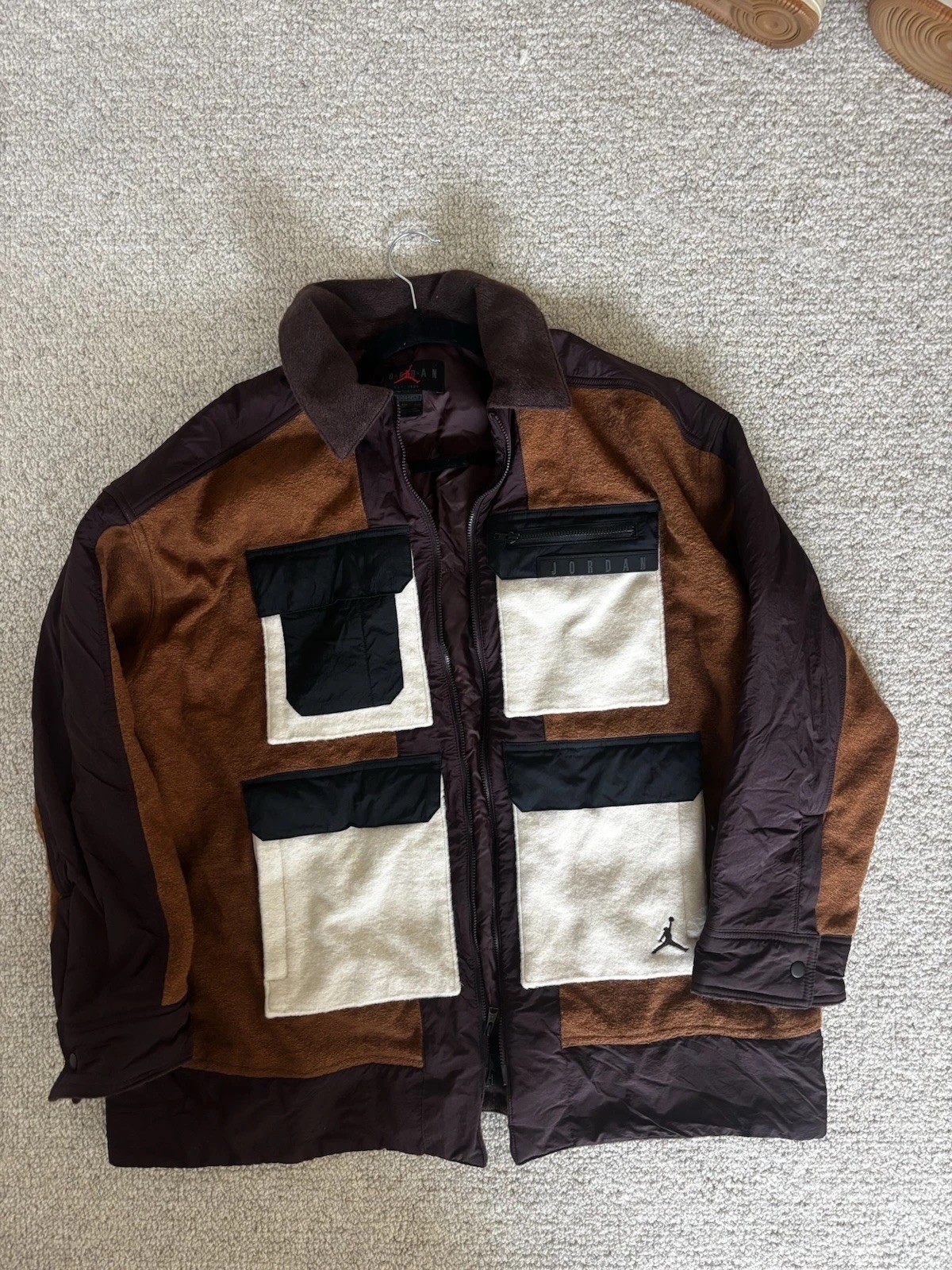 Nike Jordan Brand Heavyweight Fleece Bomber Utility Jacket Men XL