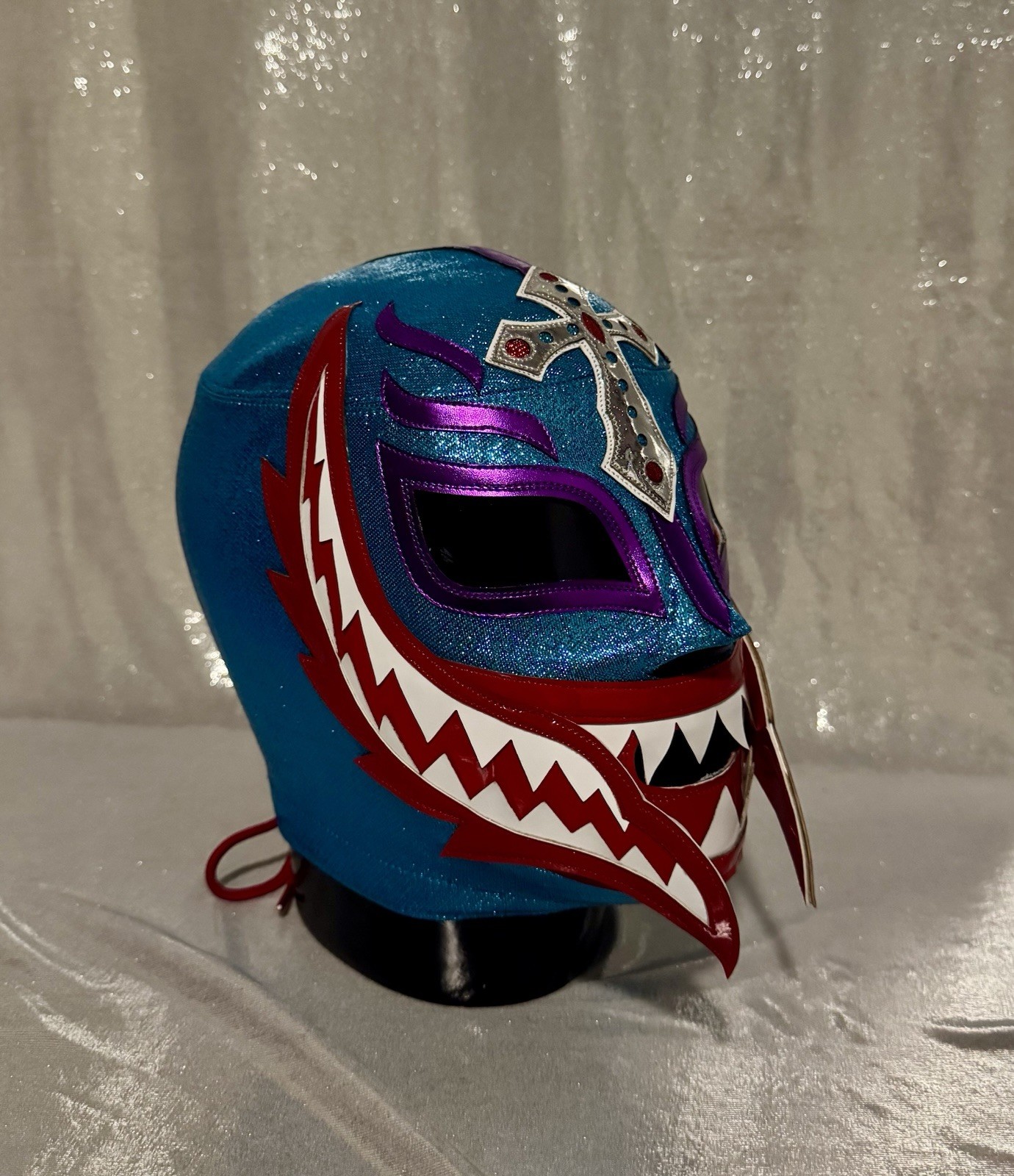 Rey Mysterio Megalodon Japan Lame Pro Mask LUCHA WWE AAA CMLL AEW WRESTLING Rey Mysterio Megalodon Japan Lame Pro Mask LUCHA WWE AAA CMLL AEW WRESTLING