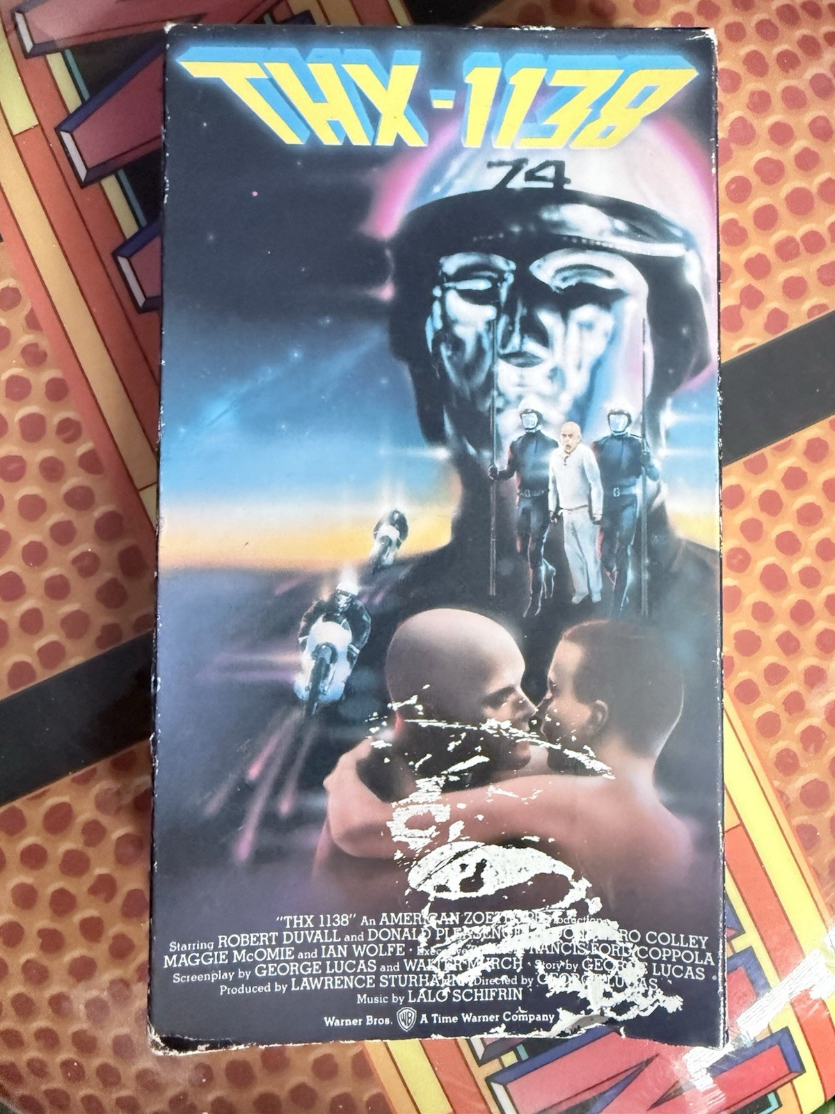 Read THX 1138 (VHS 1991) Cult Sci-Fi George Lucas Debut Film Slip Cover ONLY