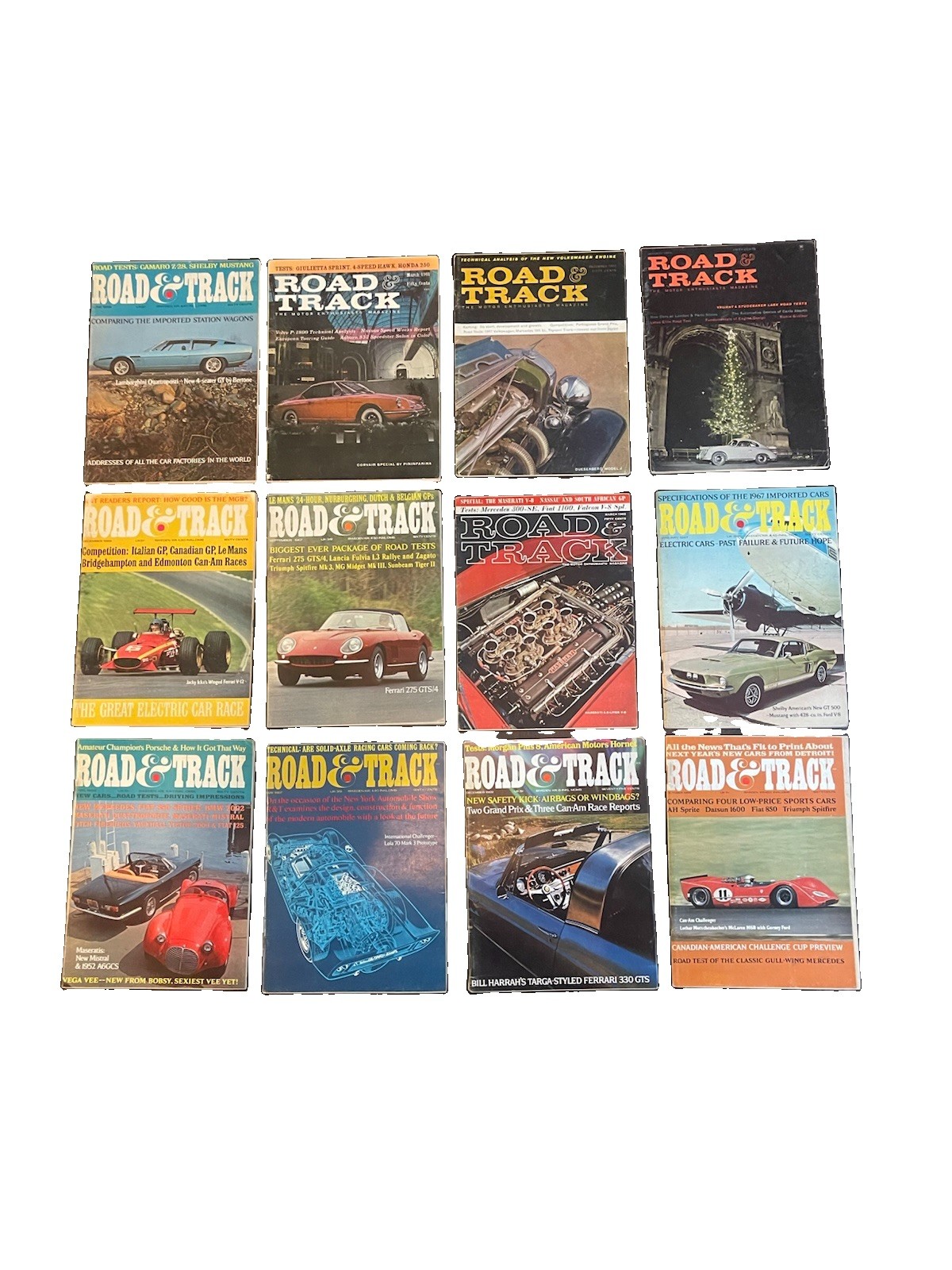 Vintage Road & Track 12 Magazine Lot - 60’s Vintage Road & Track 12 Magazine Lot - 60’s