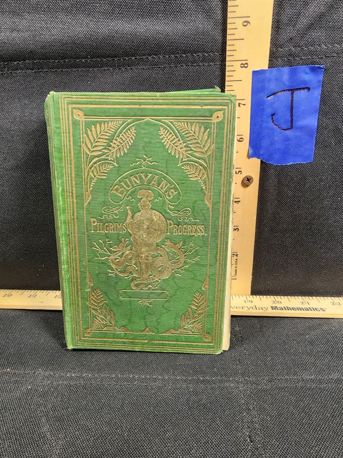 Antique Book 1st Edition 1868 John Bunyan The Pilgrim\'s Progress  Embossed Cover