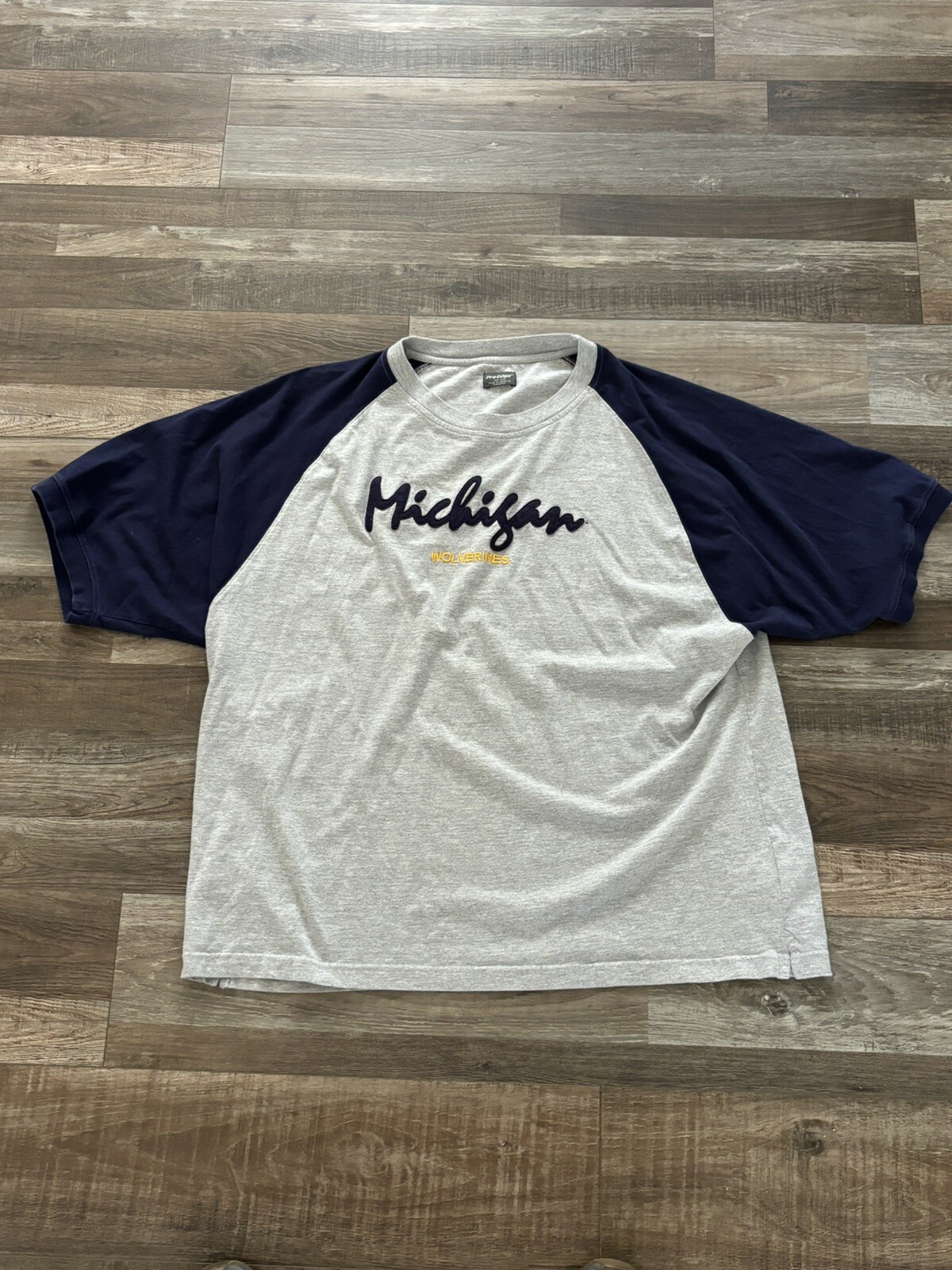 Vtg Pro Edge Michigan Wolverines T Shirt Mens XL