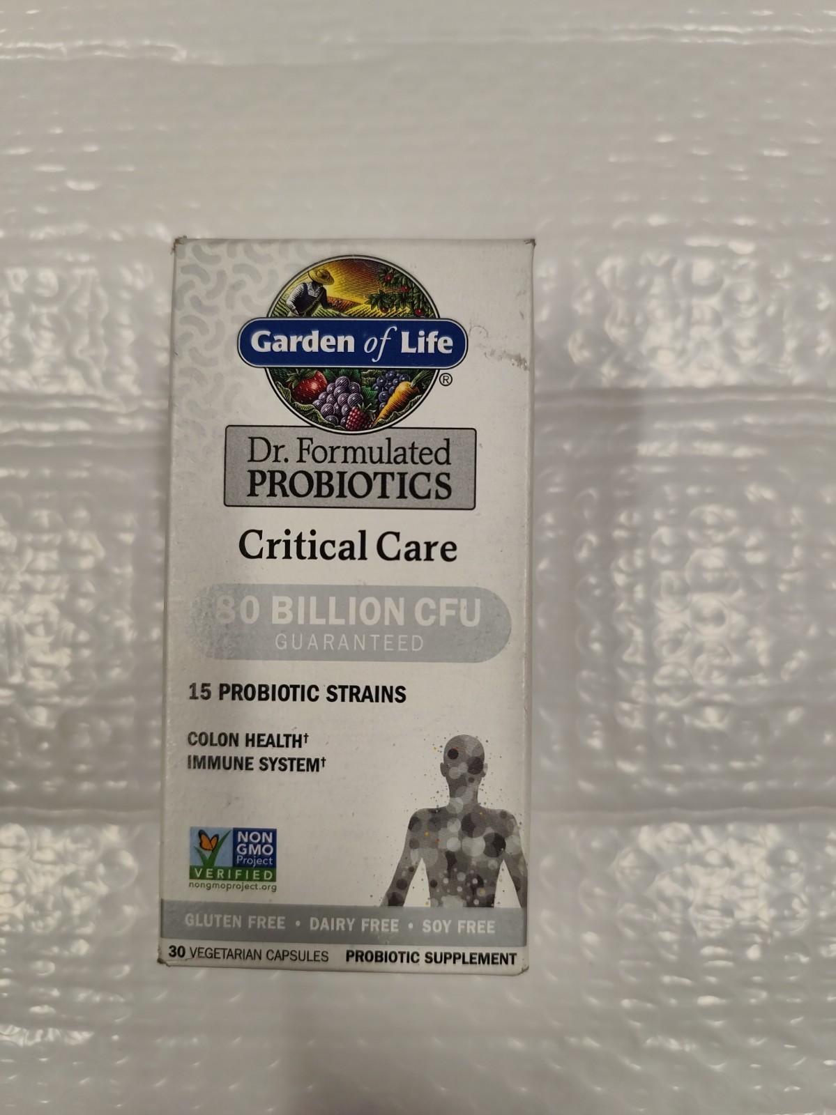 Garden of Life Dr. Formulated Probiotics Critical Care 80 Billion 30 Caps Exp 11