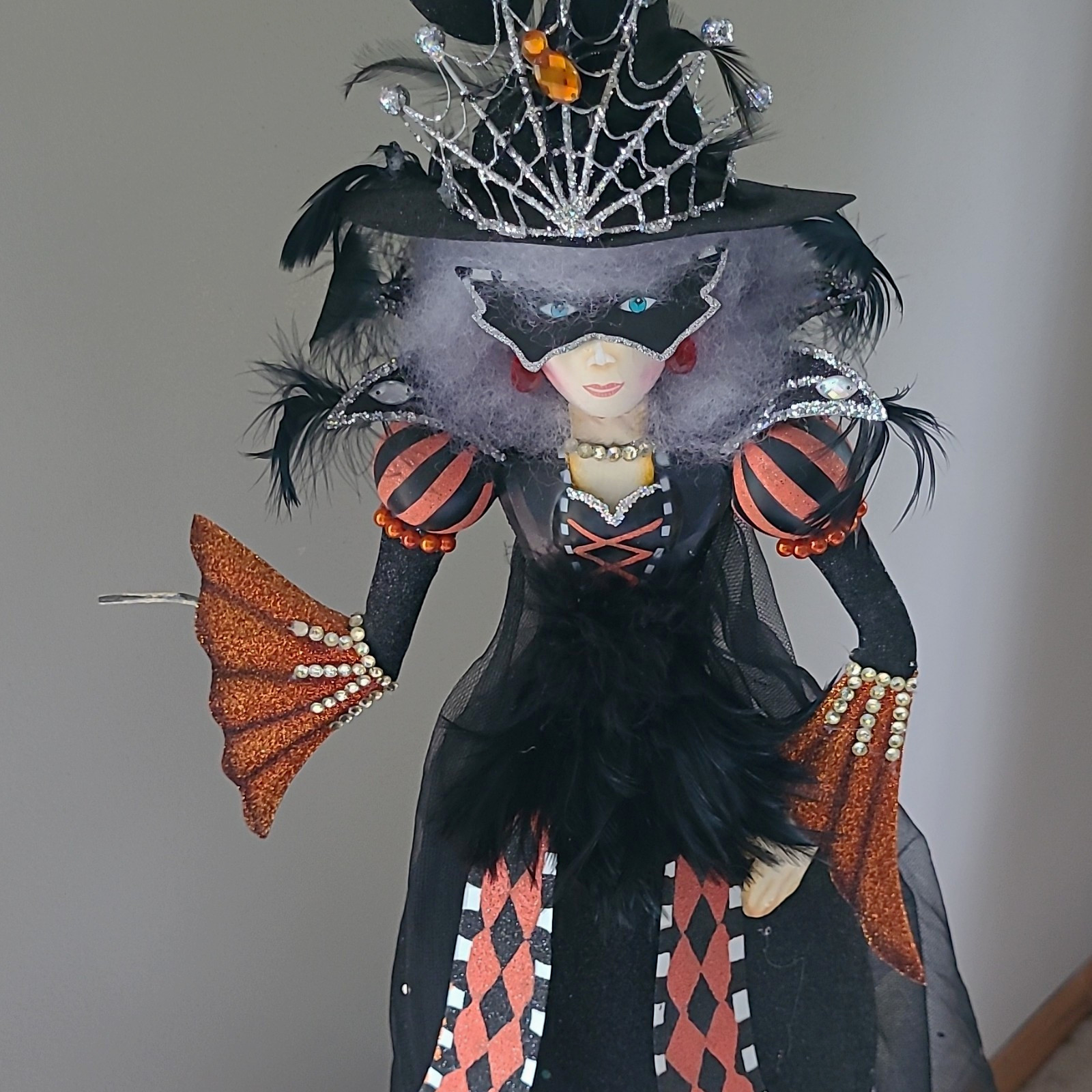 pier 1 Sarafina smoke Witch Figurine, Multicolor Freestanding Fabric  Decor