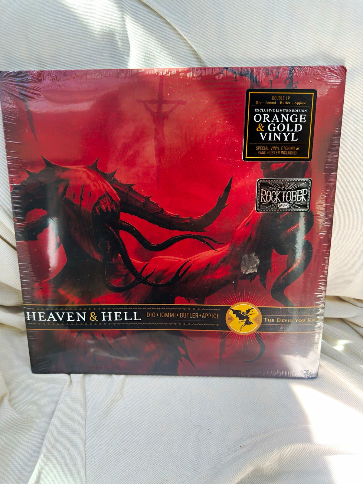 Heaven & Hell The Devil You Know 2LP Colored Vinyl Orange/Gold Rocktober 2009 Heaven & Hell The Devil You Know 2LP Colored Vinyl Orange/Gold Rocktober 2009