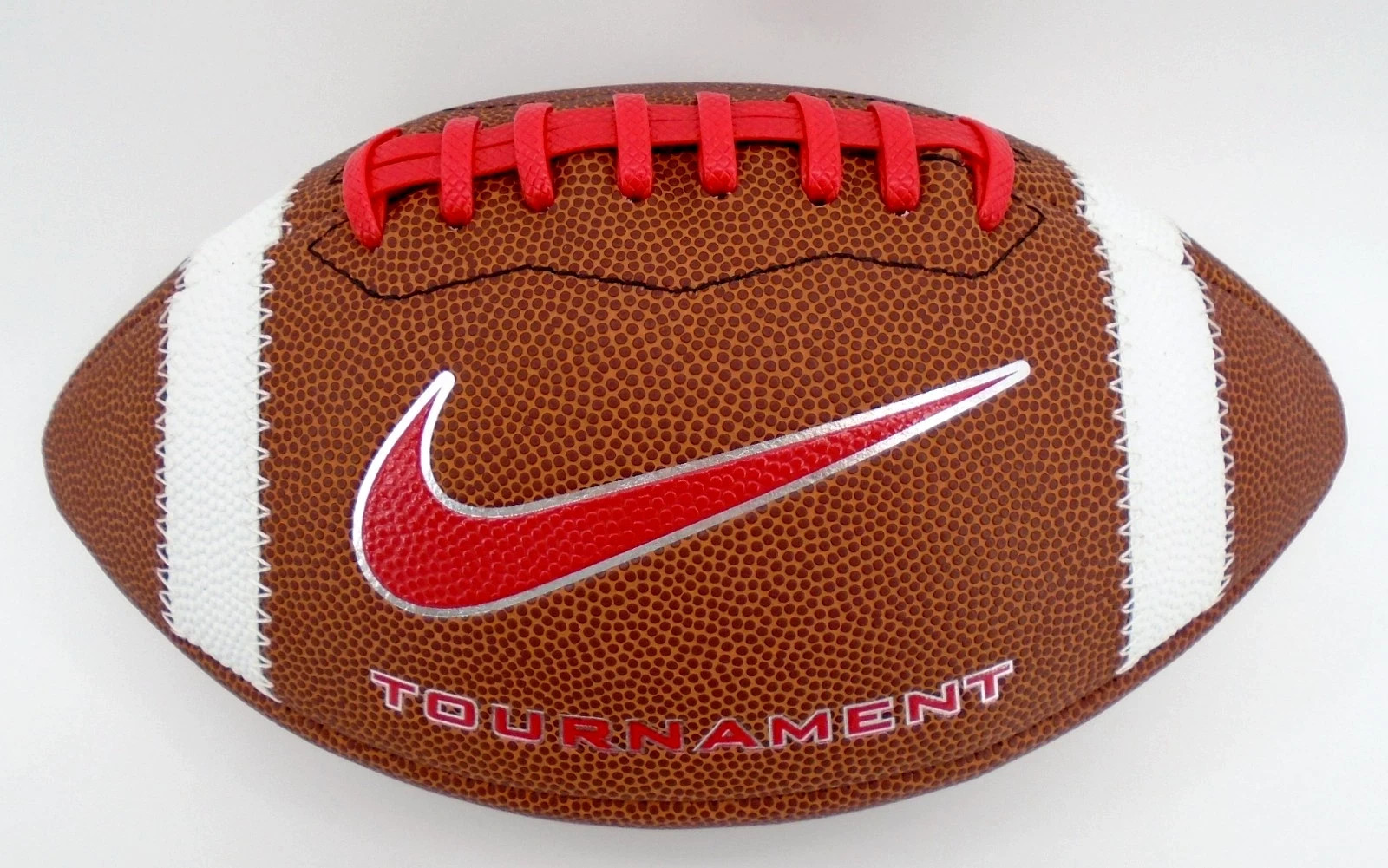 Nike Tournament Football Ball Official Size Brown/University Red/Silver