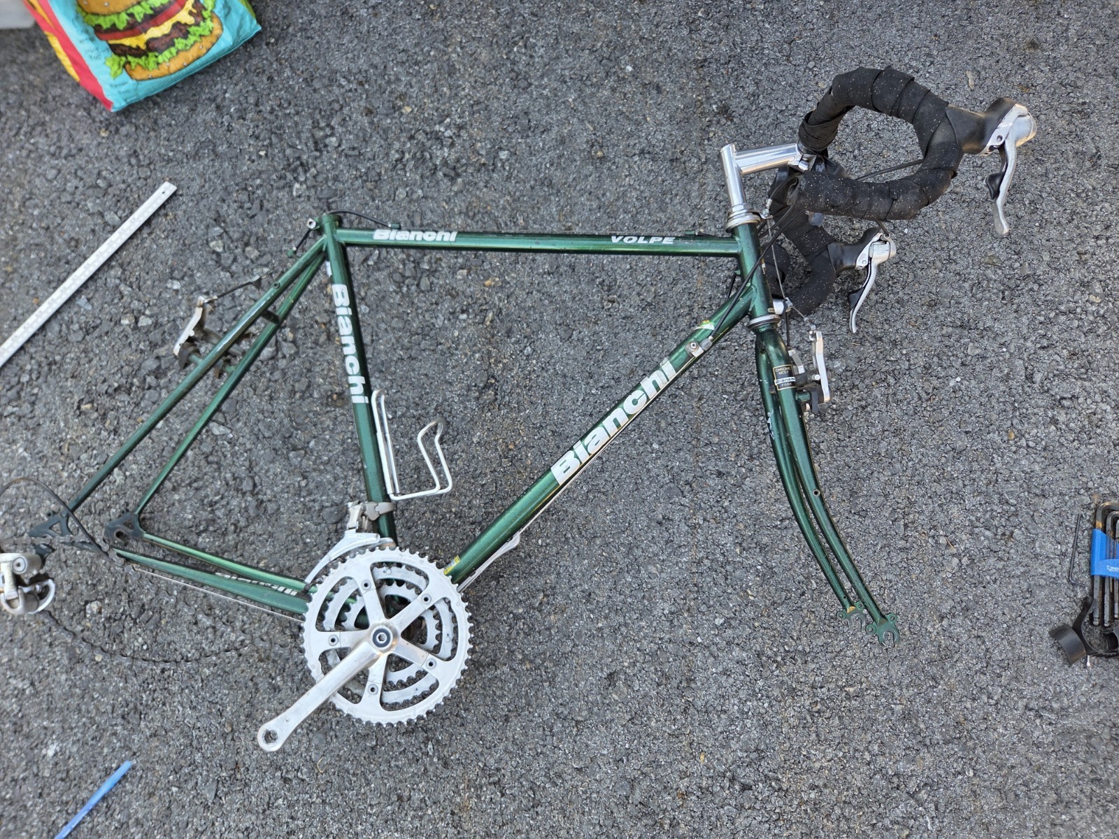Bianchi Volpe Touring Bike 55cm Cross-Terrain, Green & Blue