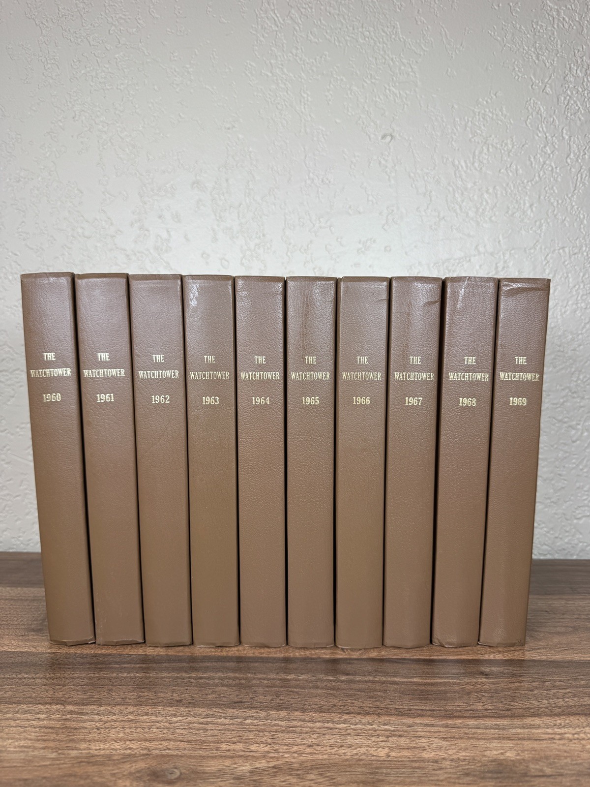 Watchtower Bound Volumes 1960-1969 Complete 10 Book Set Jehovah's Witnesses