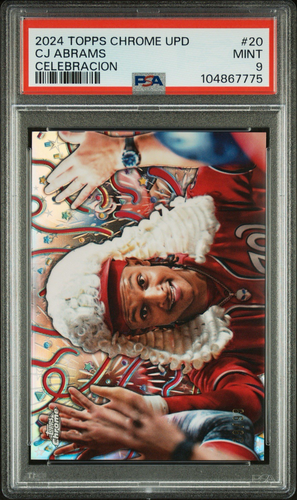 2024 Topps Chrome Update Series - Celebración C.J. Abrams #CELE-20 PSA 9 /99