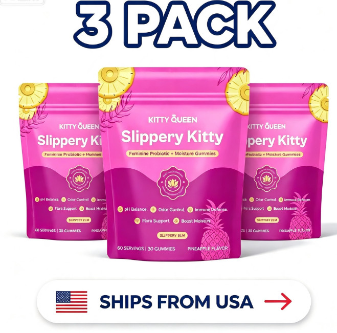 3pc Kitty Kitty Slippery Queen – Feminine Probiotic + Moisture Gummies-