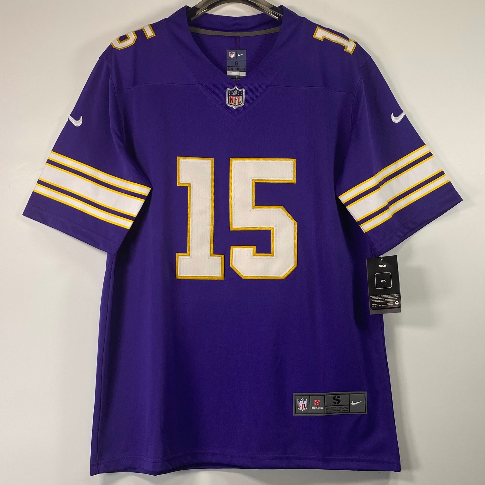 Dallas Turner #15 Purple Embroidered Adult Men\'s Jersey Sizes S-4XL