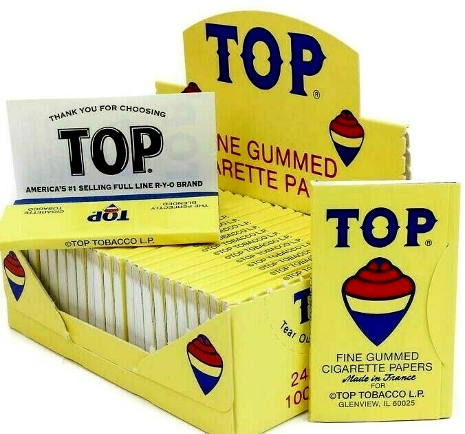 Top Rolling Papers 100 Leaves Pk Best Price Tops *USA SHPD*