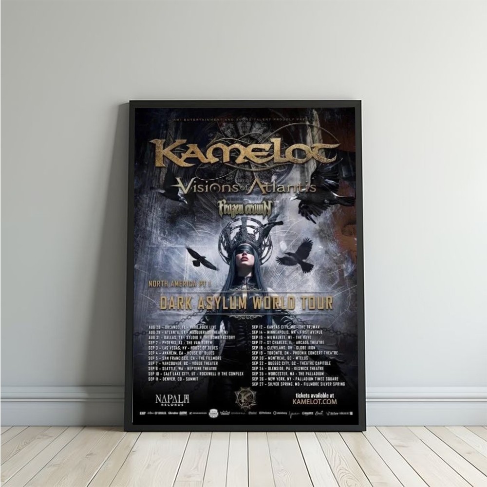 Kamelot North America Tour 2026 Concert Poster
