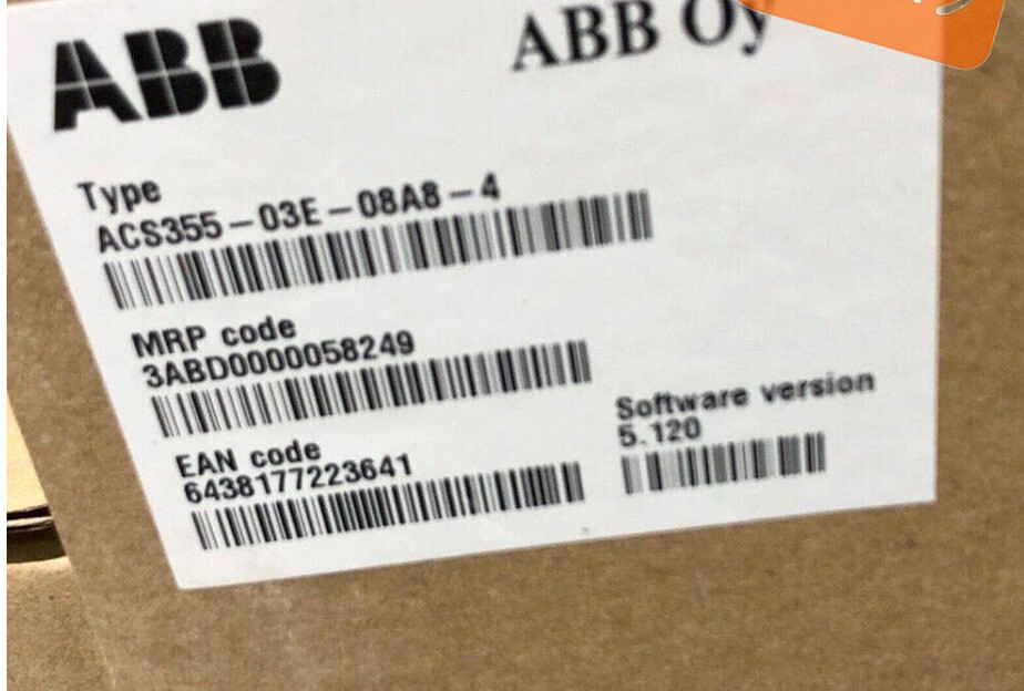 New Original 1PCS ABB Inverter ACS355-03E-08A8-4 ACS355 4KW No Keypad