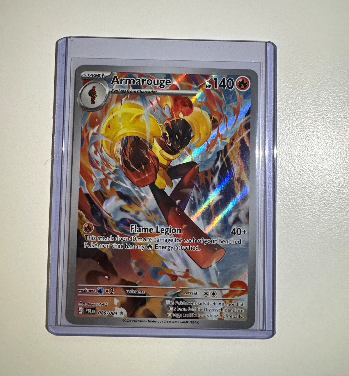 Pokémon TCG Armarouge 086/084 Pitch Black Pokémon TCG Armarouge 086/084 Pitch Black