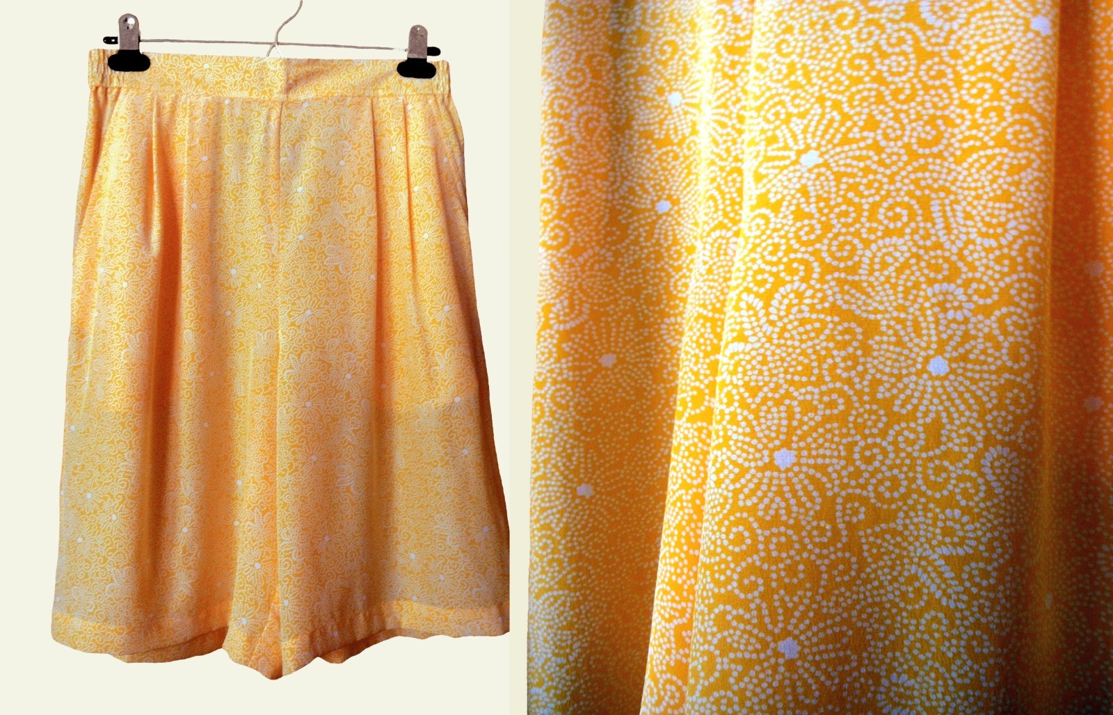 DIANE VON FURSTENBERG DVF BATIK WASHABLE SILK SHORTS/SKORT/SKIRT, NWOT, SZ SMALL