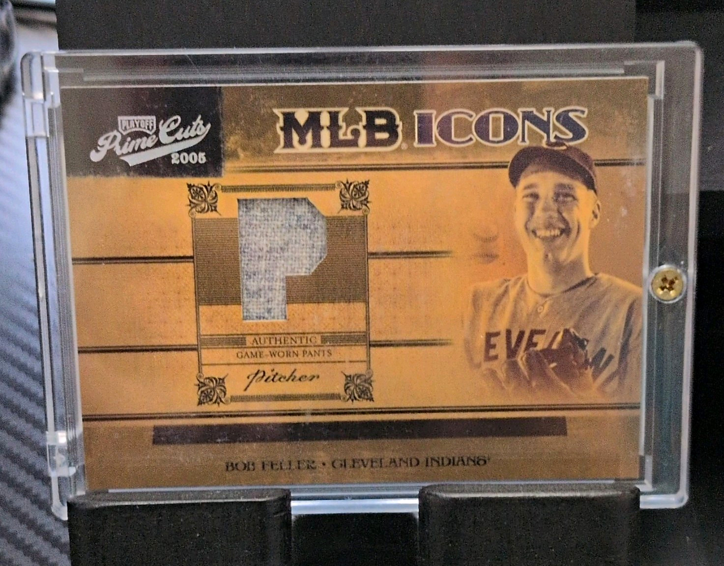 Donruss/Playoff 2005 Prime Cuts MLB Icons Bob Feller Mem #MLB-4 28/50