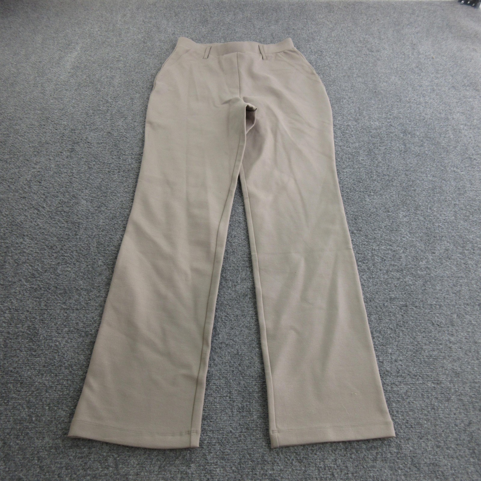 Quince Dress Pants Womens XS Beige Ponte Pull On Stretch Pockets Office Work