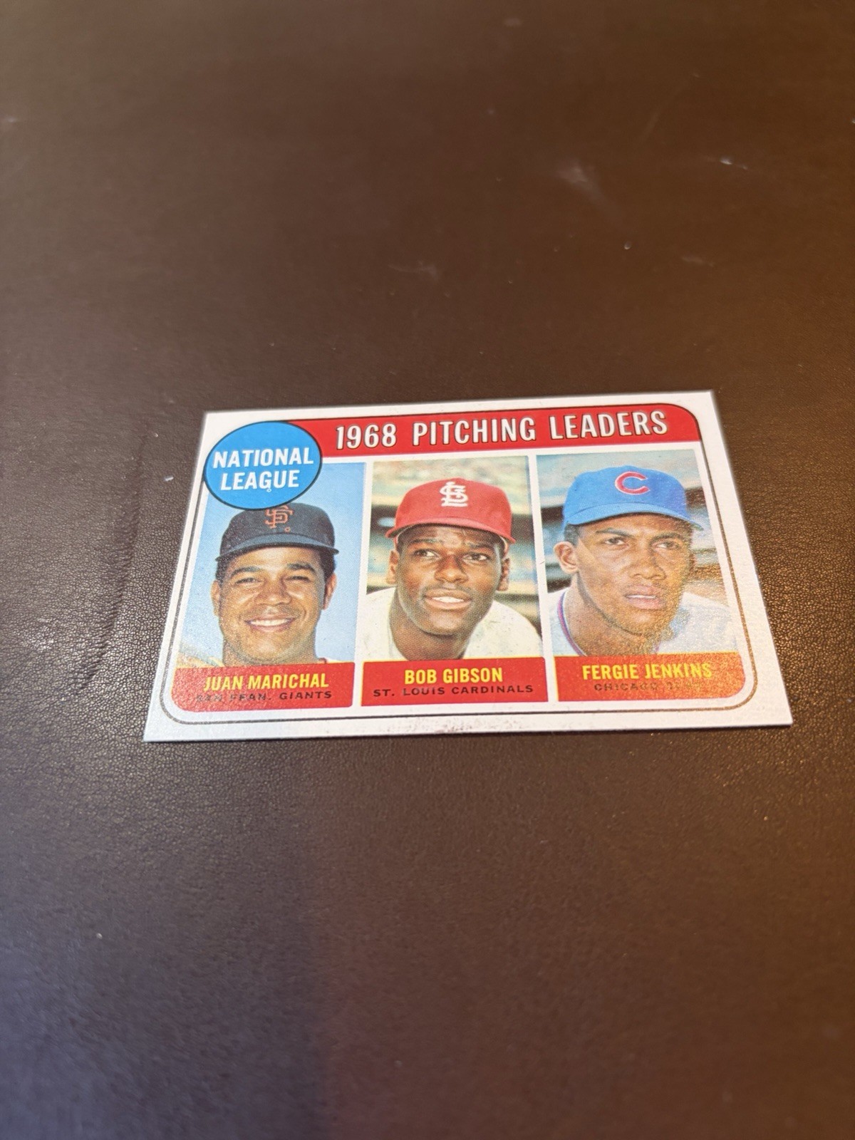 1969 Topps - League Leaders Bob Gibson, Juan Marichal, Fergie Jenkins #10