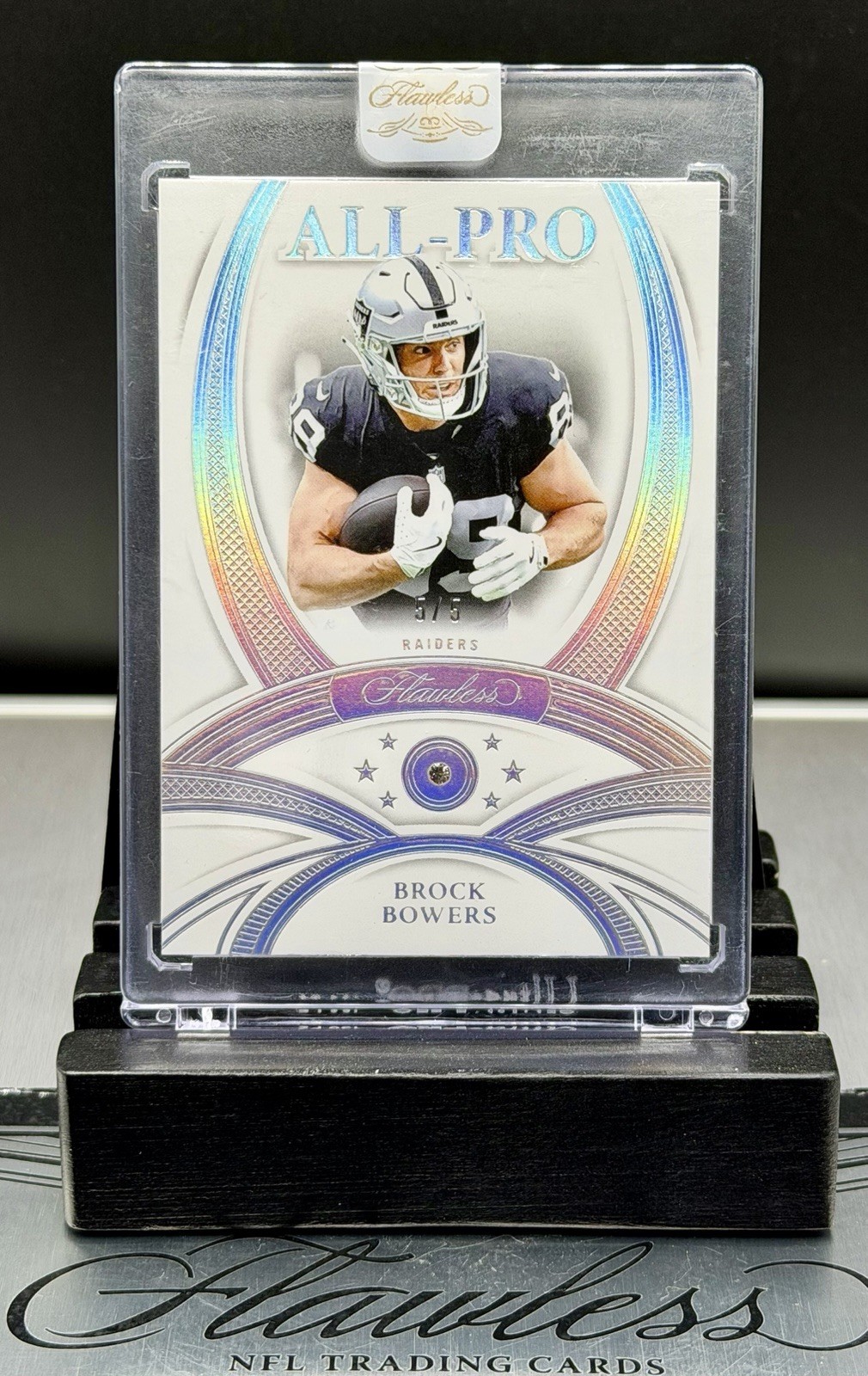 2025 Flawless All-Pro💎Brock Bowers Diamond Gemstone SSP5/5, 🏴‍☠️Raiders NUKE💣