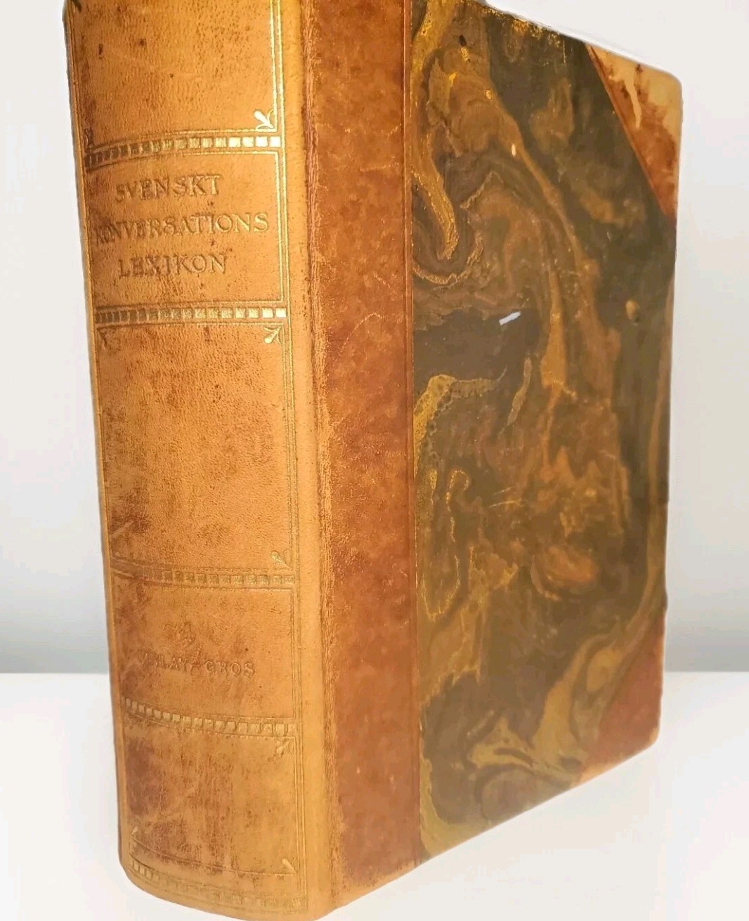 Fine Binding Bonniers Konversations Lexikon Band Nerman-Psalm, 1924 Swedish Lang Fine Binding Bonniers Konversations Lexikon Band Nerman-Psalm, 1924 Swedish Lang