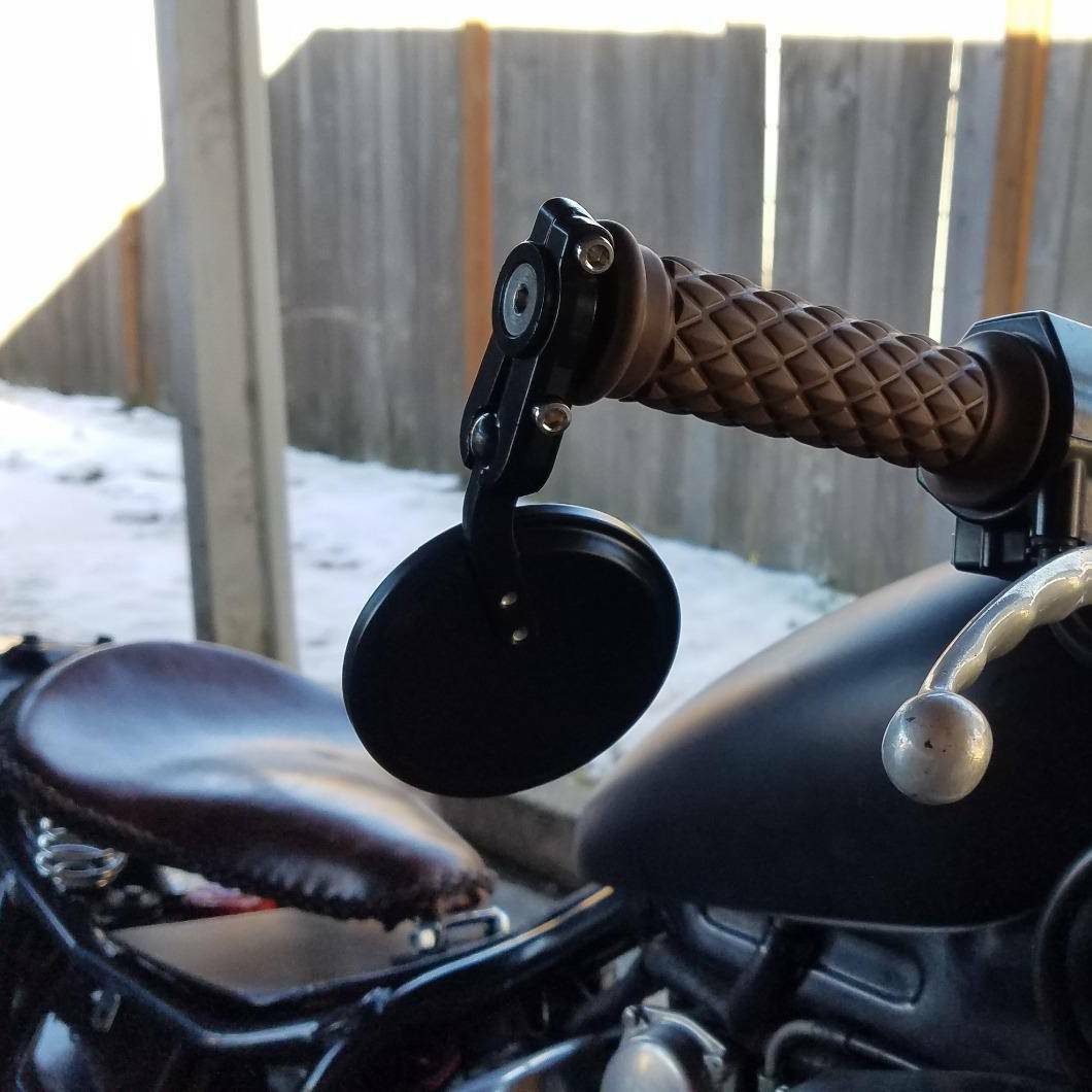 Cafe Racer Black Round Motorcycle 7/8\