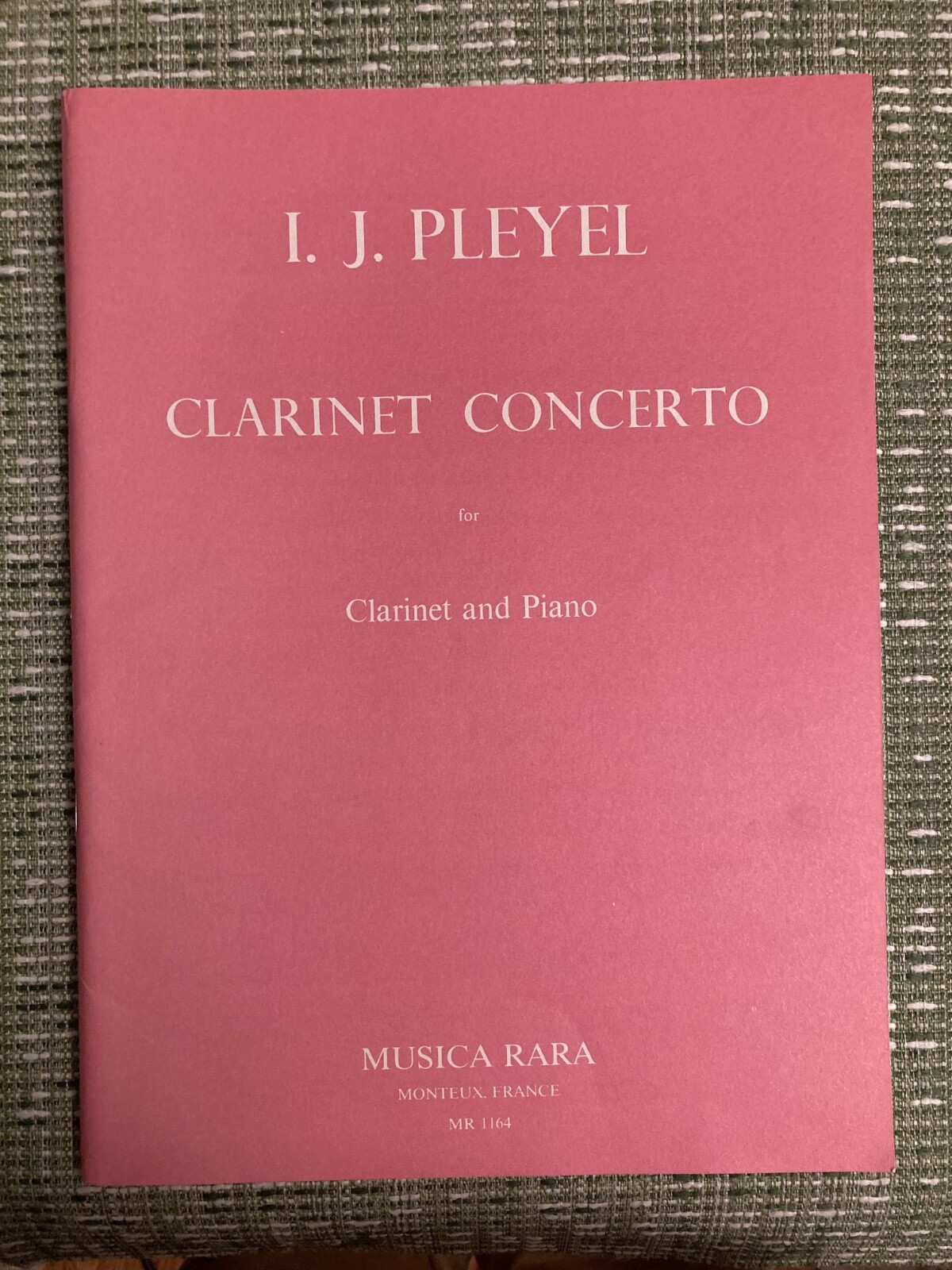 Clarinet Concerto for Clarinet and Piano by I. J. Pleyel - Clarinet Sheet Music Clarinet Concerto for Clarinet and Piano by I. J. Pleyel - Clarinet Sheet Music