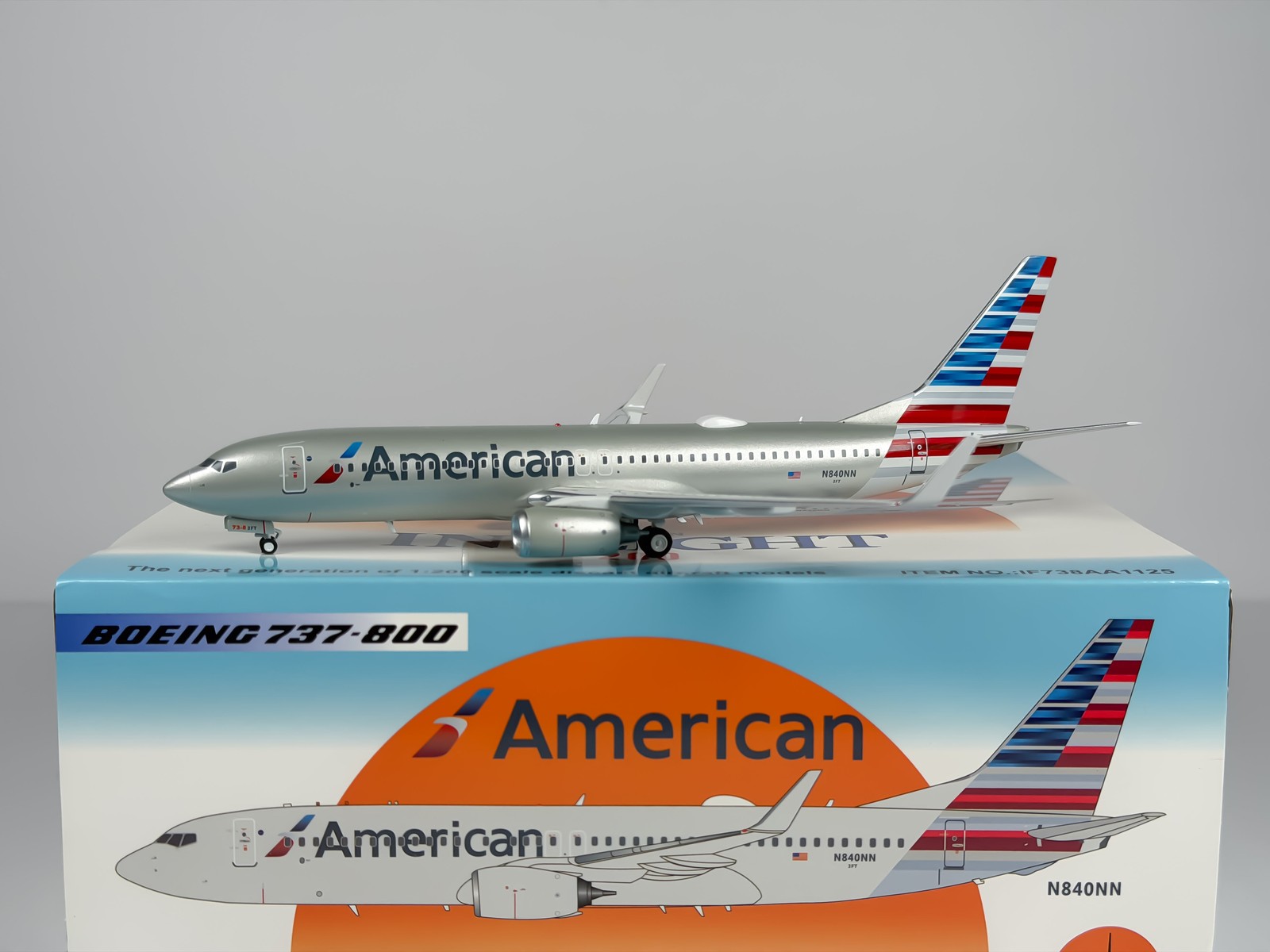 American Airlines Boeing 737-800 1:200 Inflight200 N840NN (IF738AA1125) American Airlines Boeing 737-800 1:200 Inflight200 N840NN (IF738AA1125)
