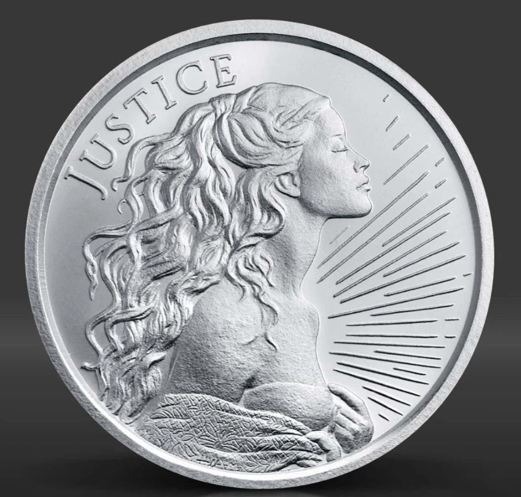 2026 JUSTICE Silver Shield 1 oz. Round Coin 2026 JUSTICE Silver Shield 1 oz. Round Coin