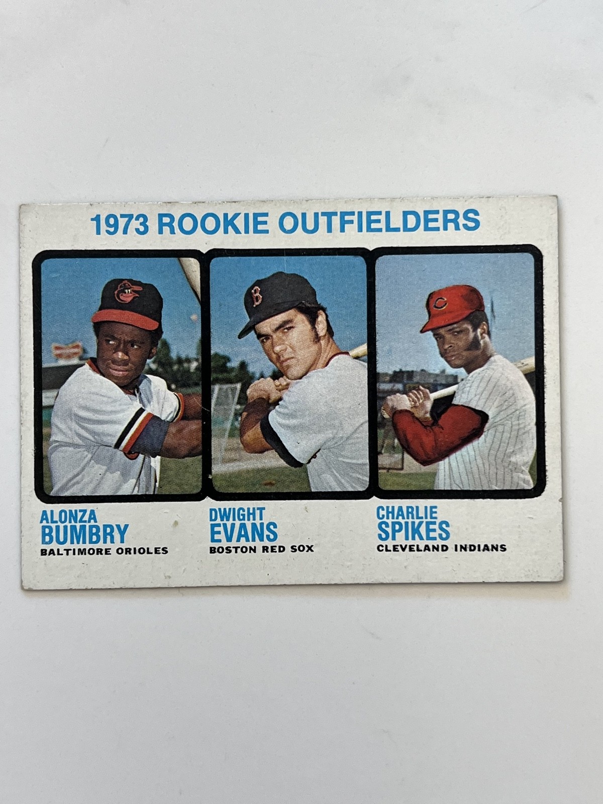 1973 Topps - High Number Dwight Evans, Al Bumbry, Charlie Spikes #614 (RC)