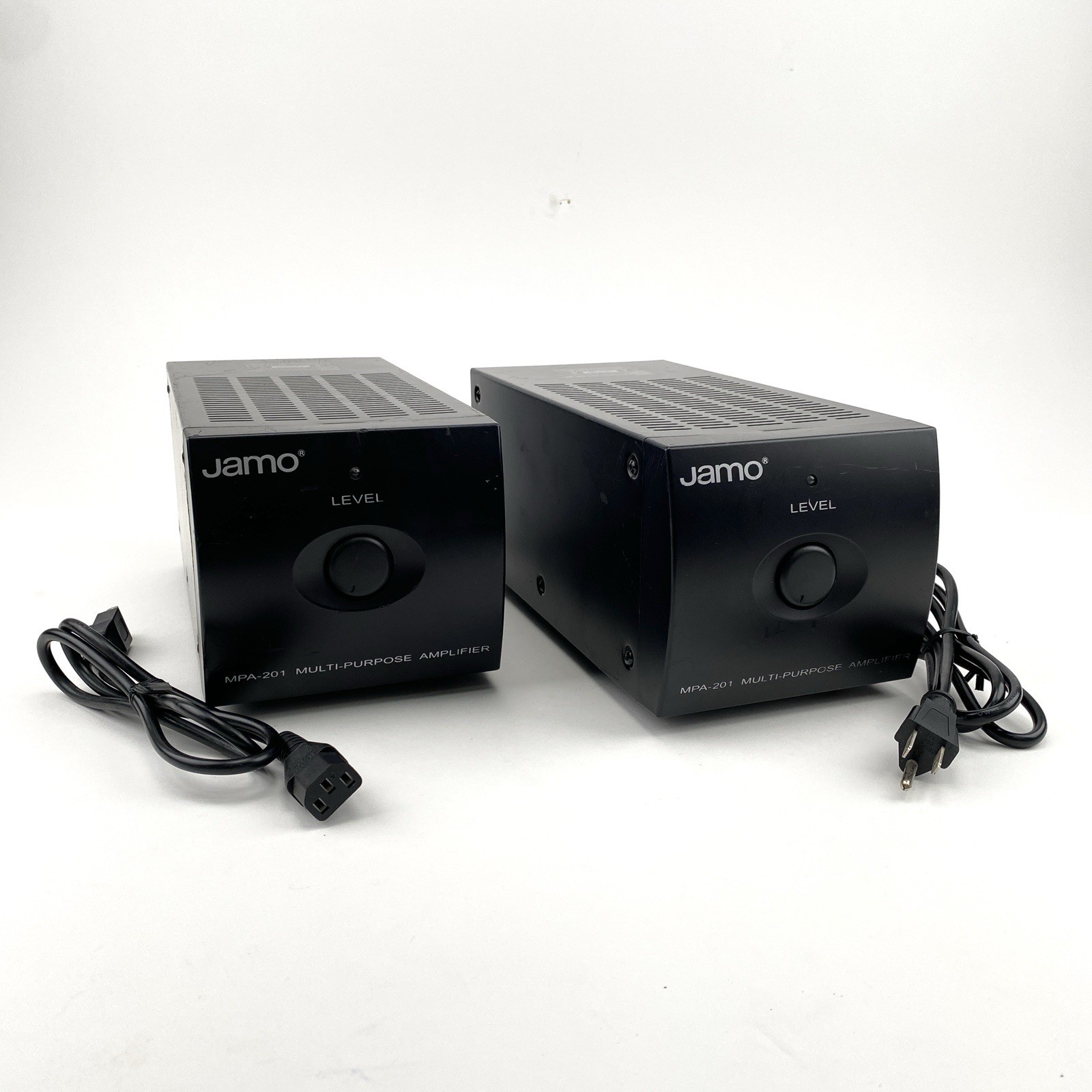 (2) Jamo MPA 201 Multi Purpose Compact 2 Channel Amplifiers 200W - Tested