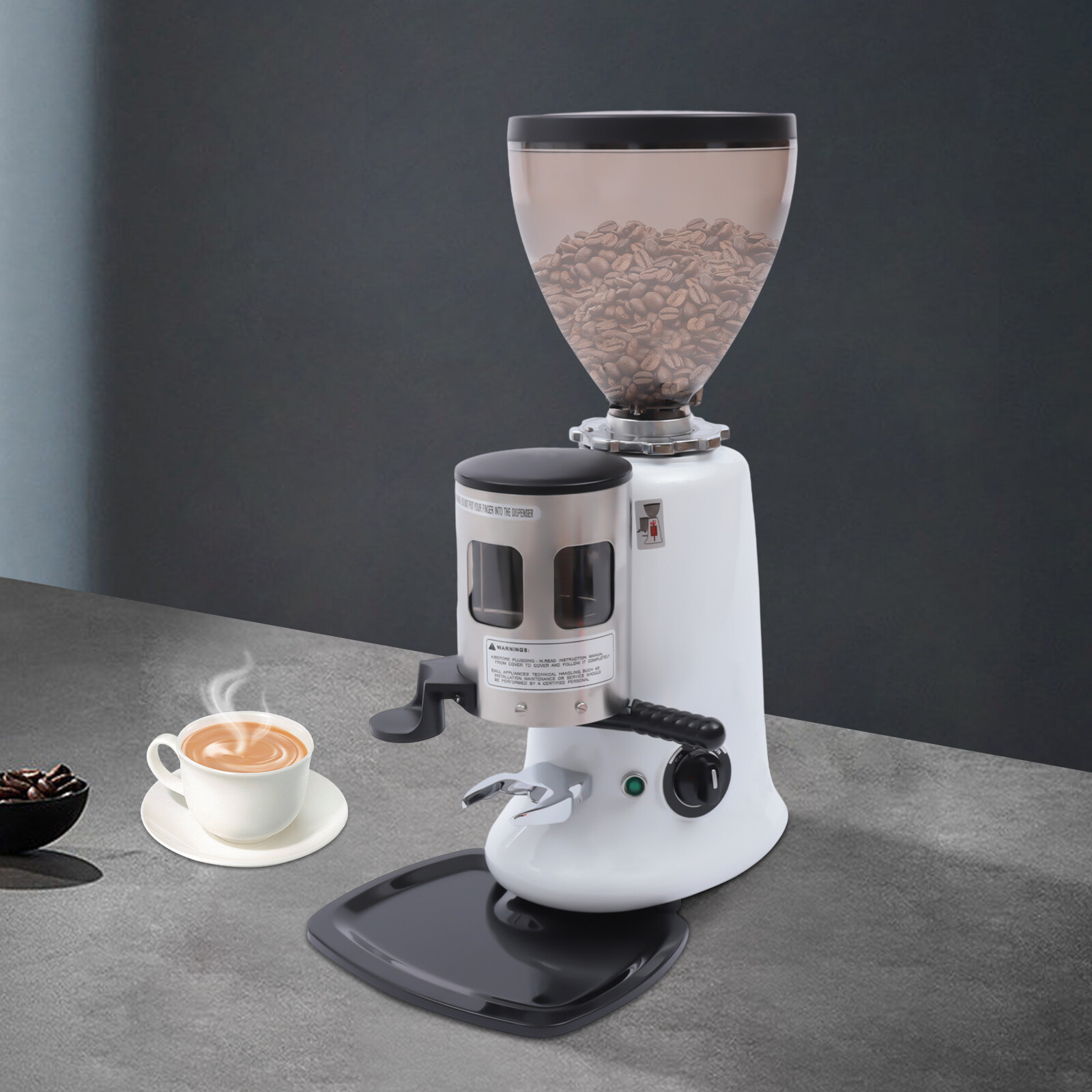 Electric Coffee Bean Grinder Espresso Bean Milling Machine 1200g Hopper Capacity