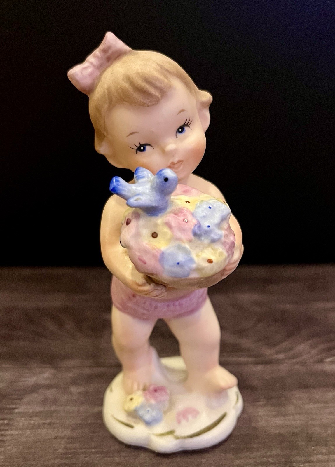 Vintage 1962 NAPCO Calendar Cuties Hand Painted Girl Figurine #IC-5765 Japan