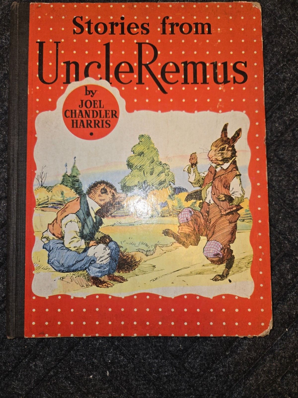 VINTAGE 1930s STORIES FROM UNCLE REMUS BOOK COLOR ILLUSTRATION BRER RABBIT & FOX
