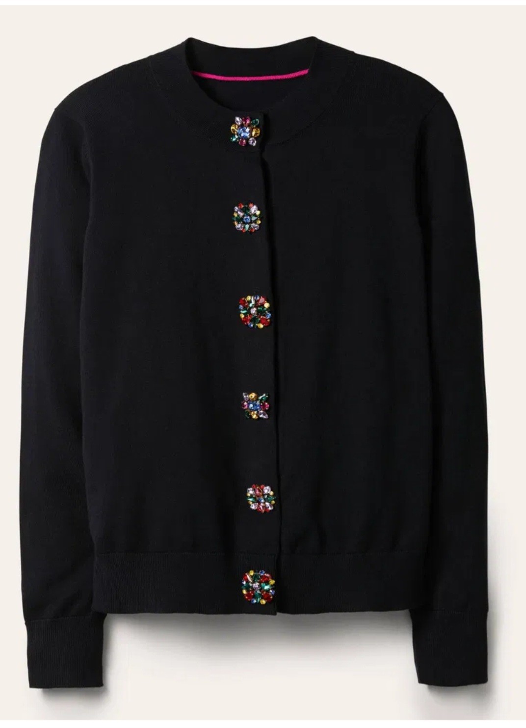 Boden Howe Embellished Button Cardigan Medium Boden Howe Embellished Button Cardigan Medium