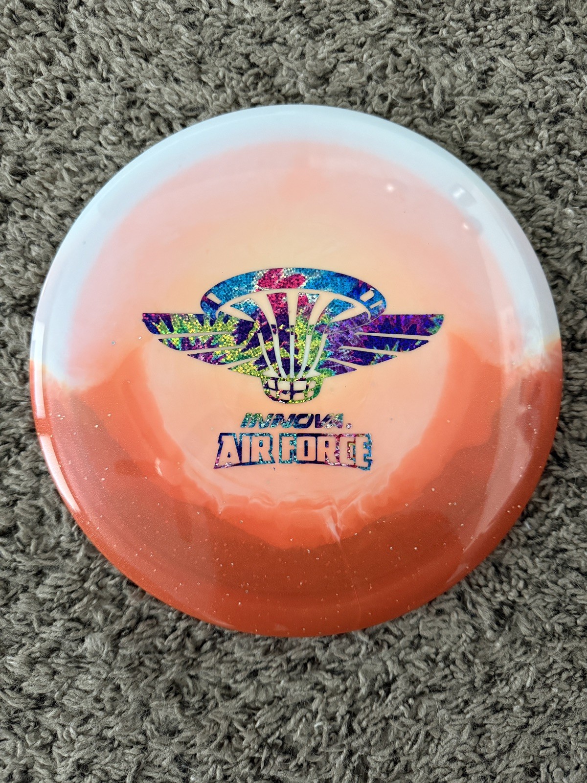 NEW RARE Innova Air Force Duo Thunderbird 175g Orange/White, Rainbow Foil LE