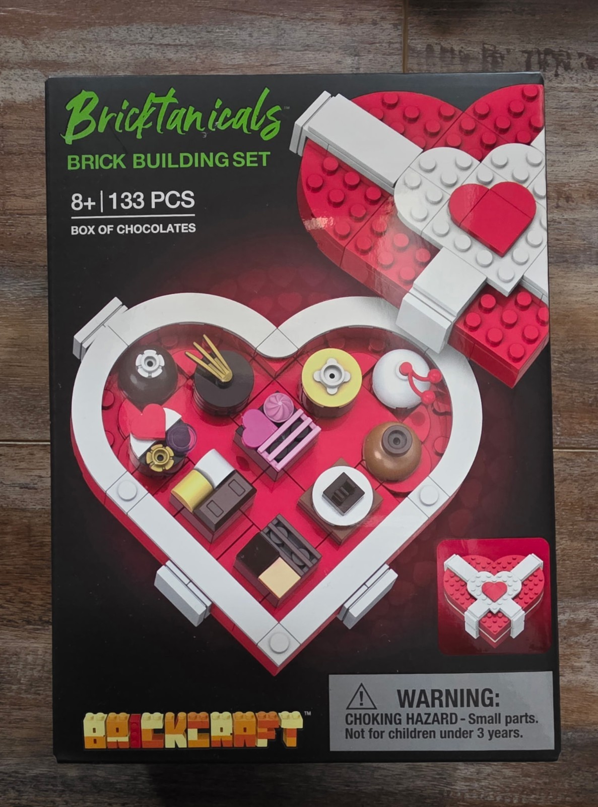 Brickcraft Valentine\'s Day Box Of Chocolates 133pc Brick Building Set New In Box