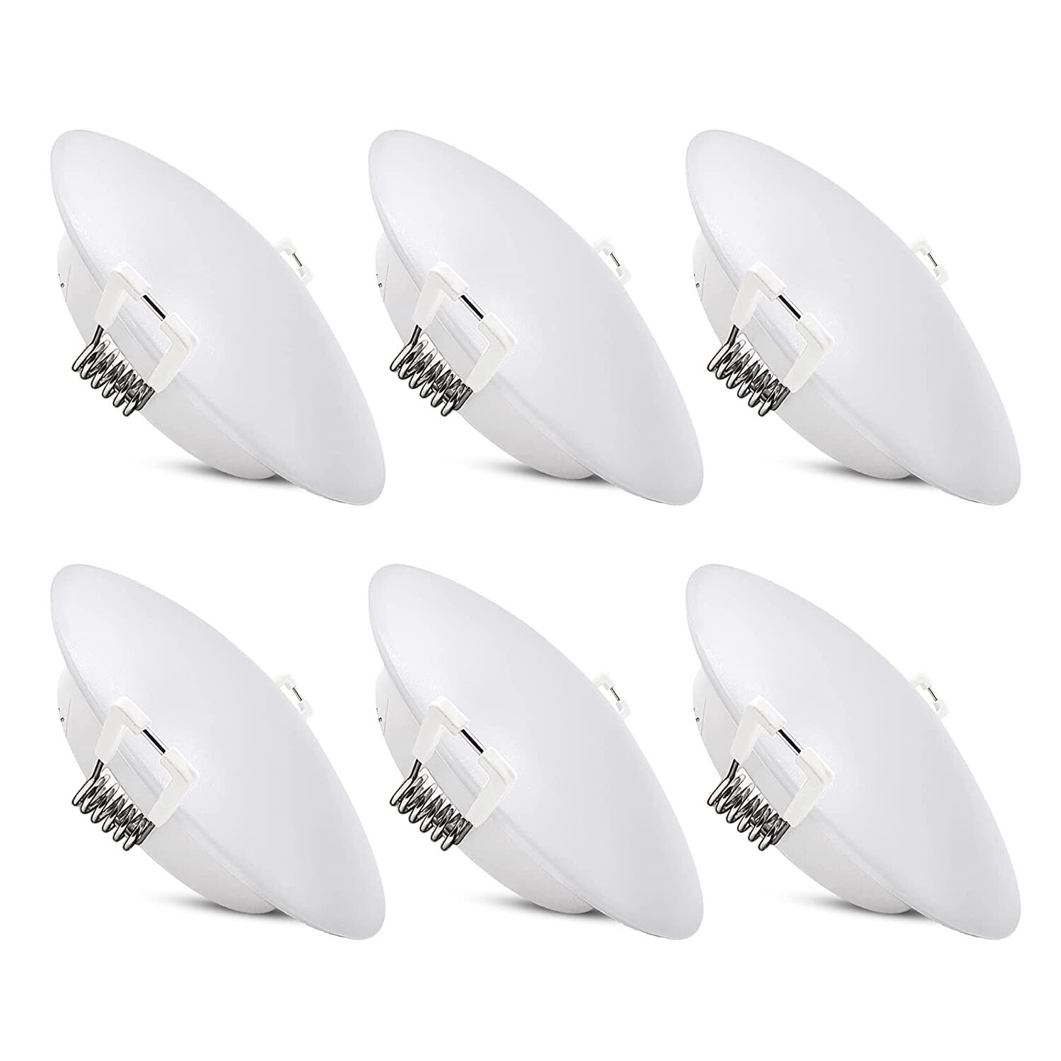 Facon 6Pack 4.5\'\' 12V LED Puck Light Recessed Light for RV Camper 4000K Facon 6Pack 4.5\'\' 12V LED Puck Light Recessed Light for RV Camper 4000K