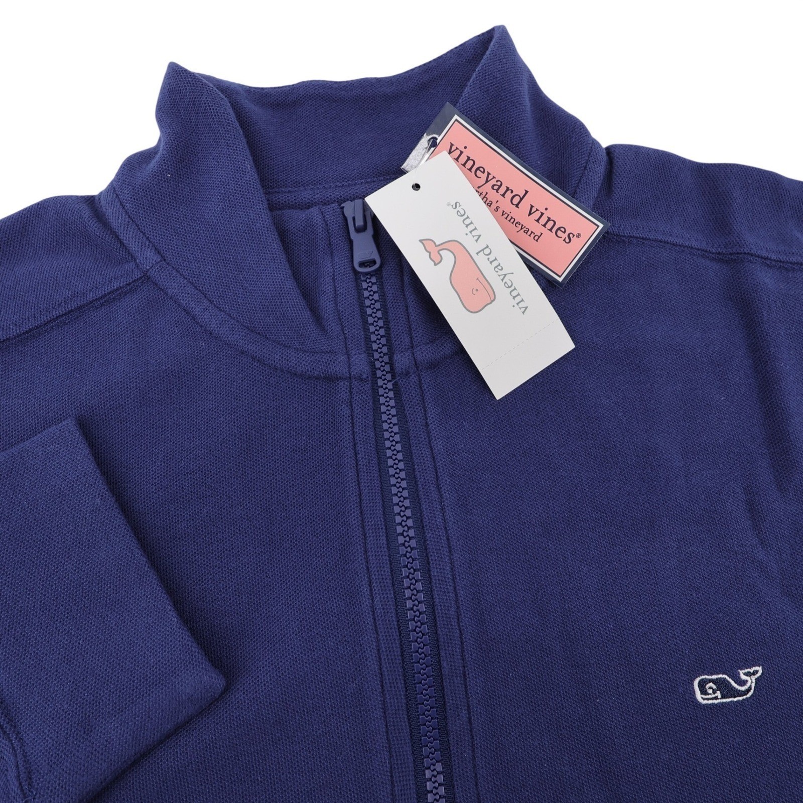 NEW Vineyard Vines Broadfield 1/4 Zip Pullover Deep Bay Blue Mens Medium Shirt