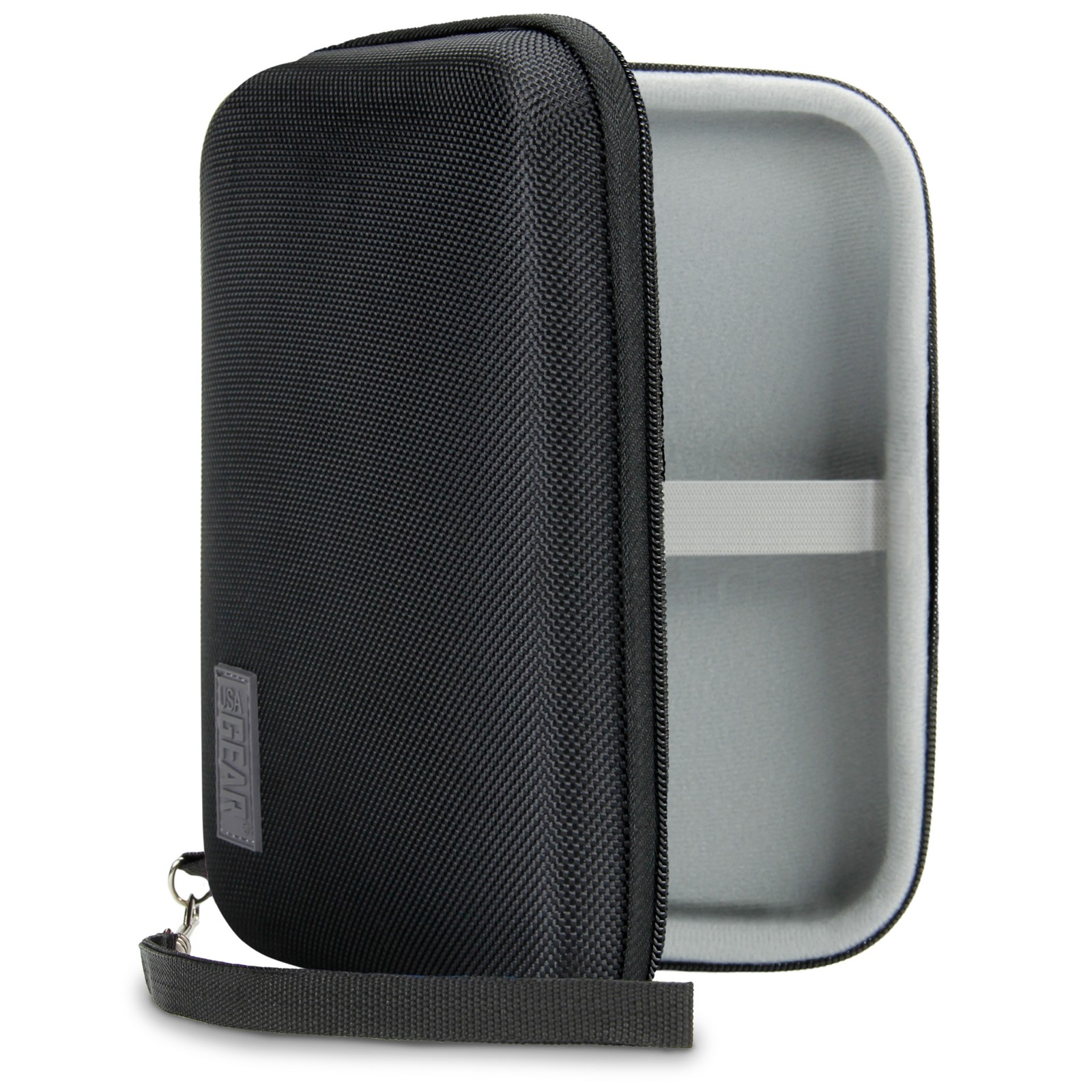 USA Gear 7.5 Inch Hard Shell Electronics Organizer - Scratch Resistant Interior