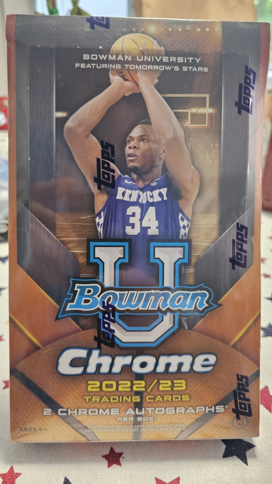 2022-23 Bowman University Chrome Hobby Pack - 1 PACK  - Wemby, Clark  AUTO?