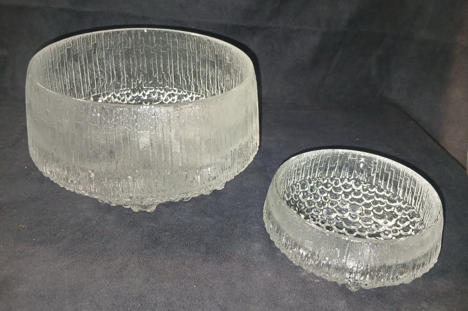ITTALA ULTIMA THULE GLASS SERVING SET FOR HORS DOEUVRES SNACKS CANDY