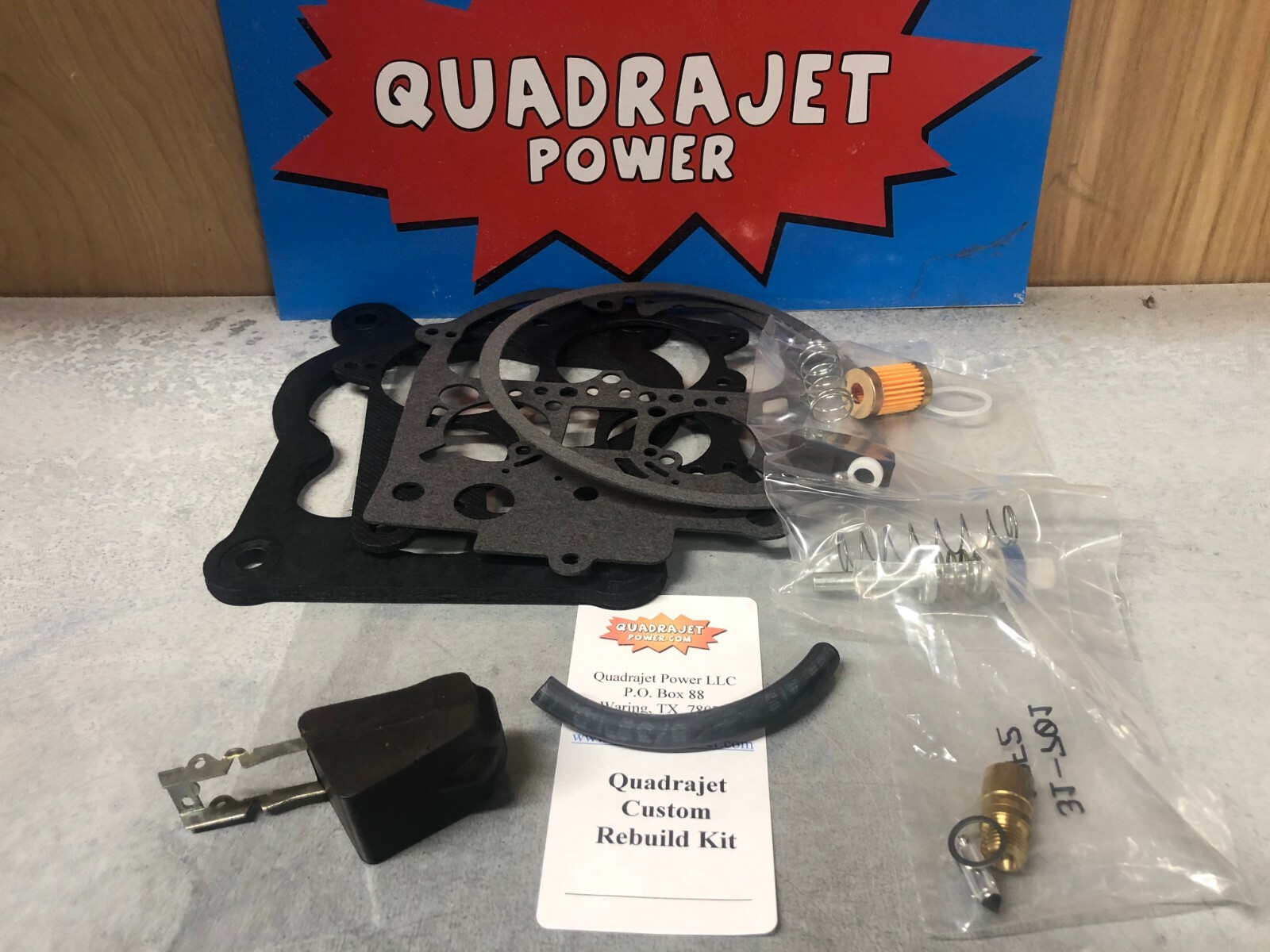 Quadrajet Complete Custom Recalibration rebuild kit for modified engine