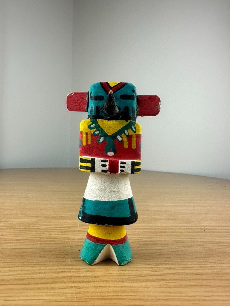 VTG Colorful HOPI PUEBLO INDIAN Hummingbird KACHINA Mini Home Decor Culture Gift