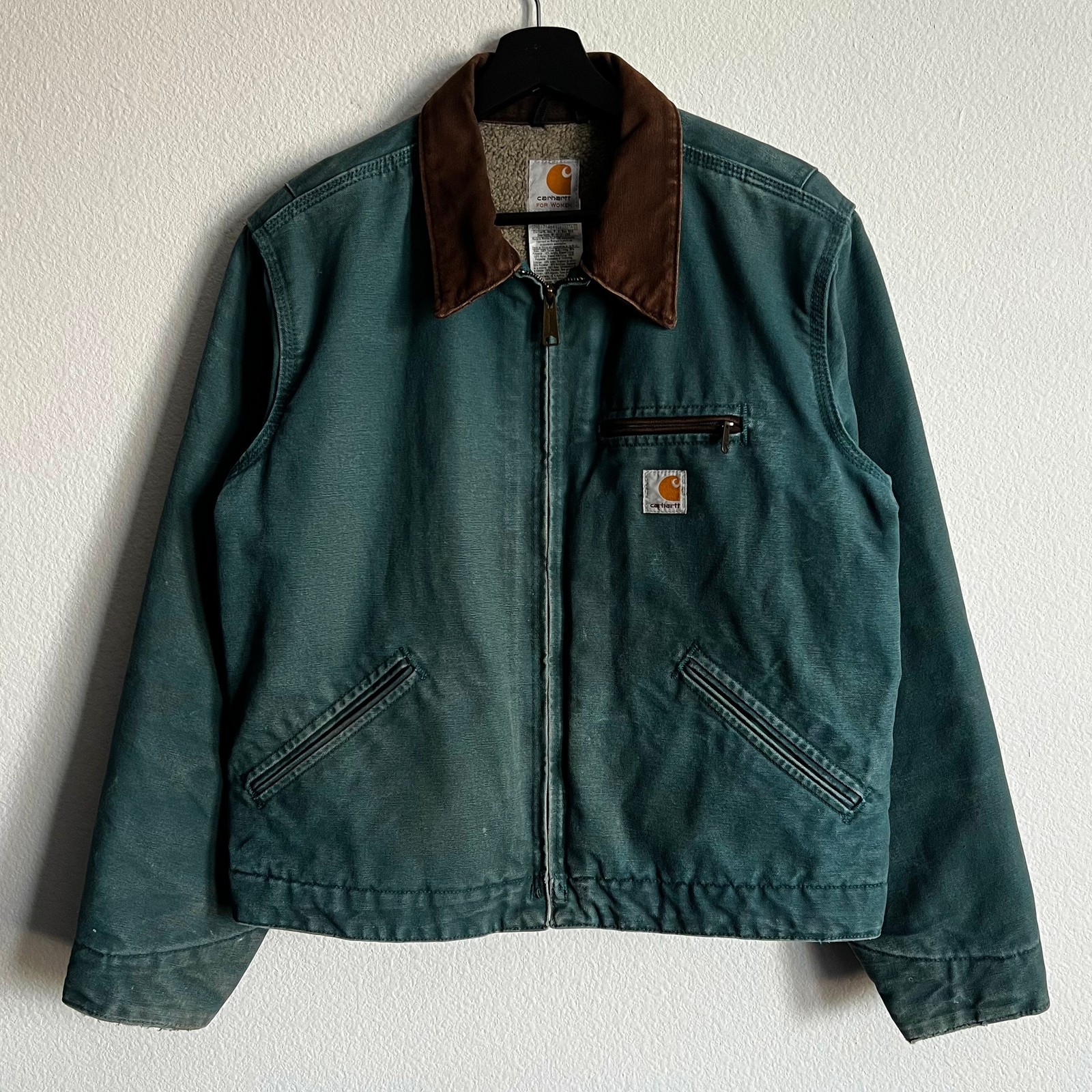 Carhartt WJ097 DTL WOMENS teal Detroit work wear jacket