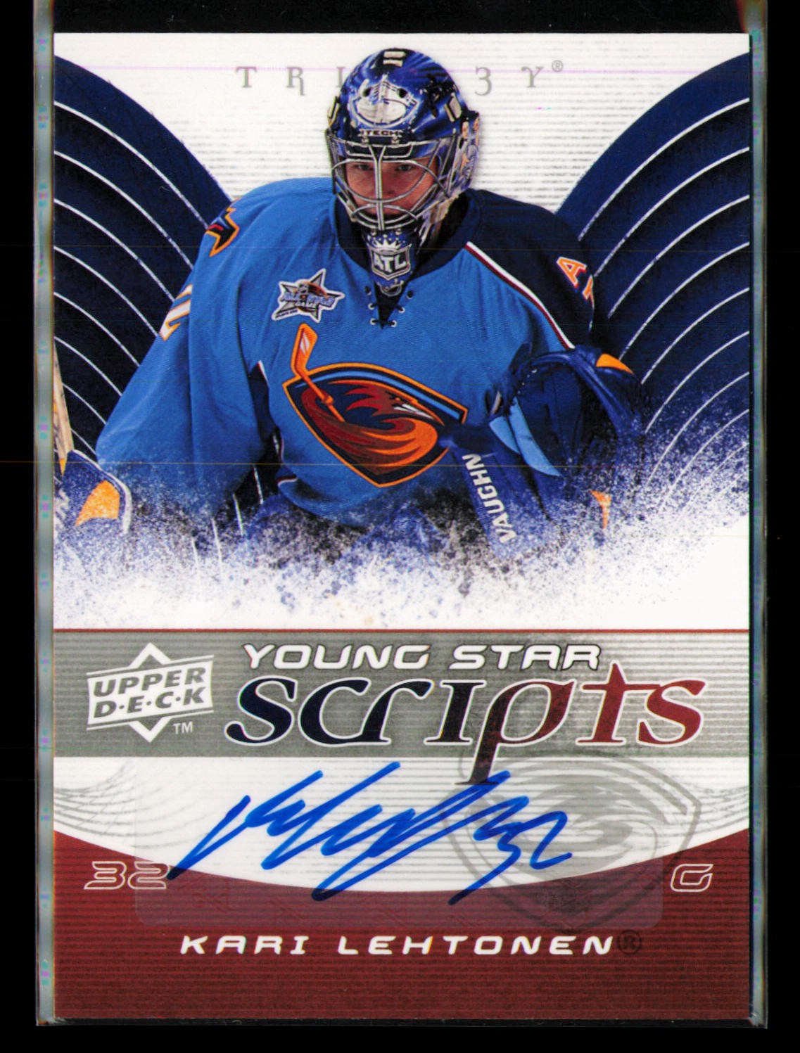 2008-09 Upper Deck Trilogy #YS-KL Kari Lehtonen Young Star Scripts 2008-09 Upper Deck Trilogy #YS-KL Kari Lehtonen Young Star Scripts