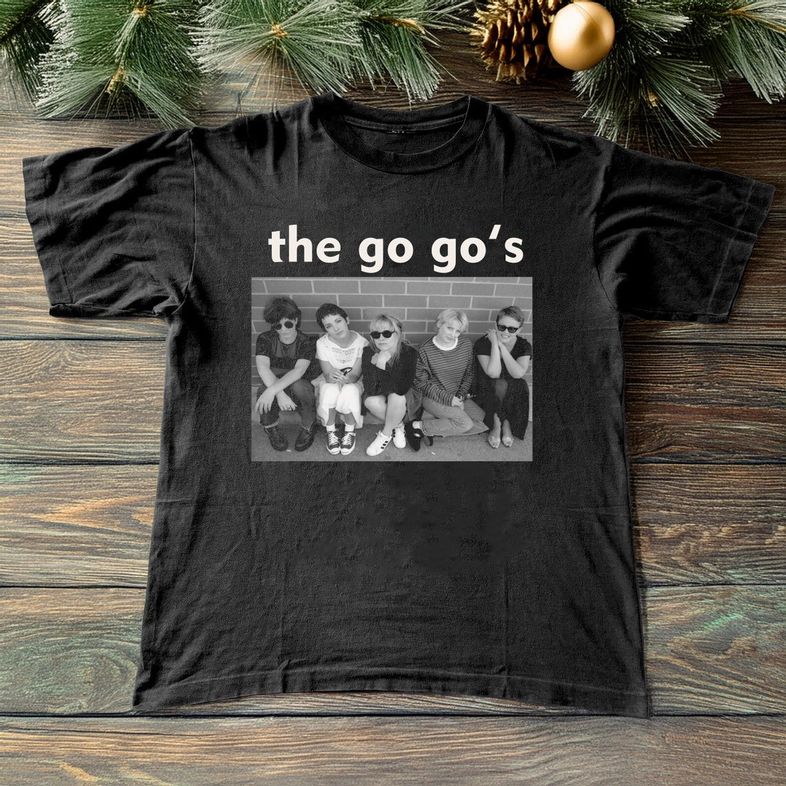 NEW The Go-Go\'s Black Cotton Shirt Full size S-5XL CL394