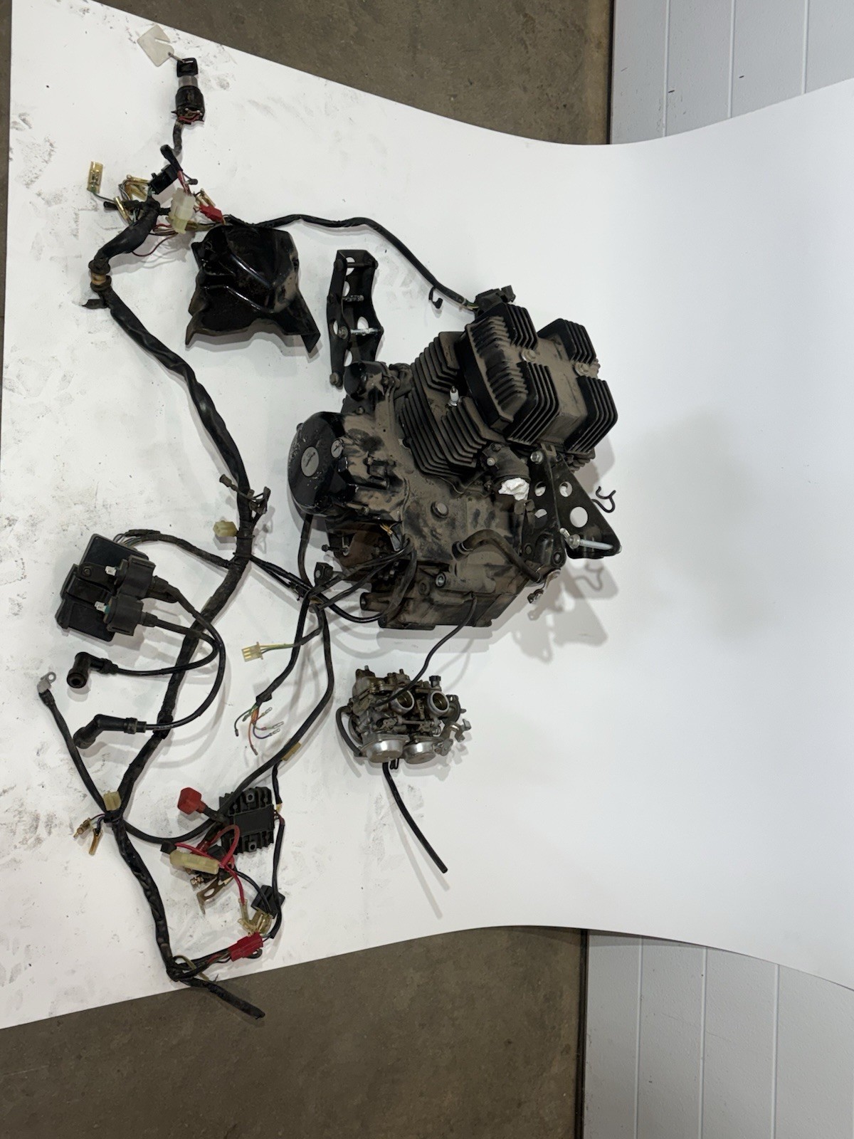 1990 Honda CB125T HM5347 engine motor good compression